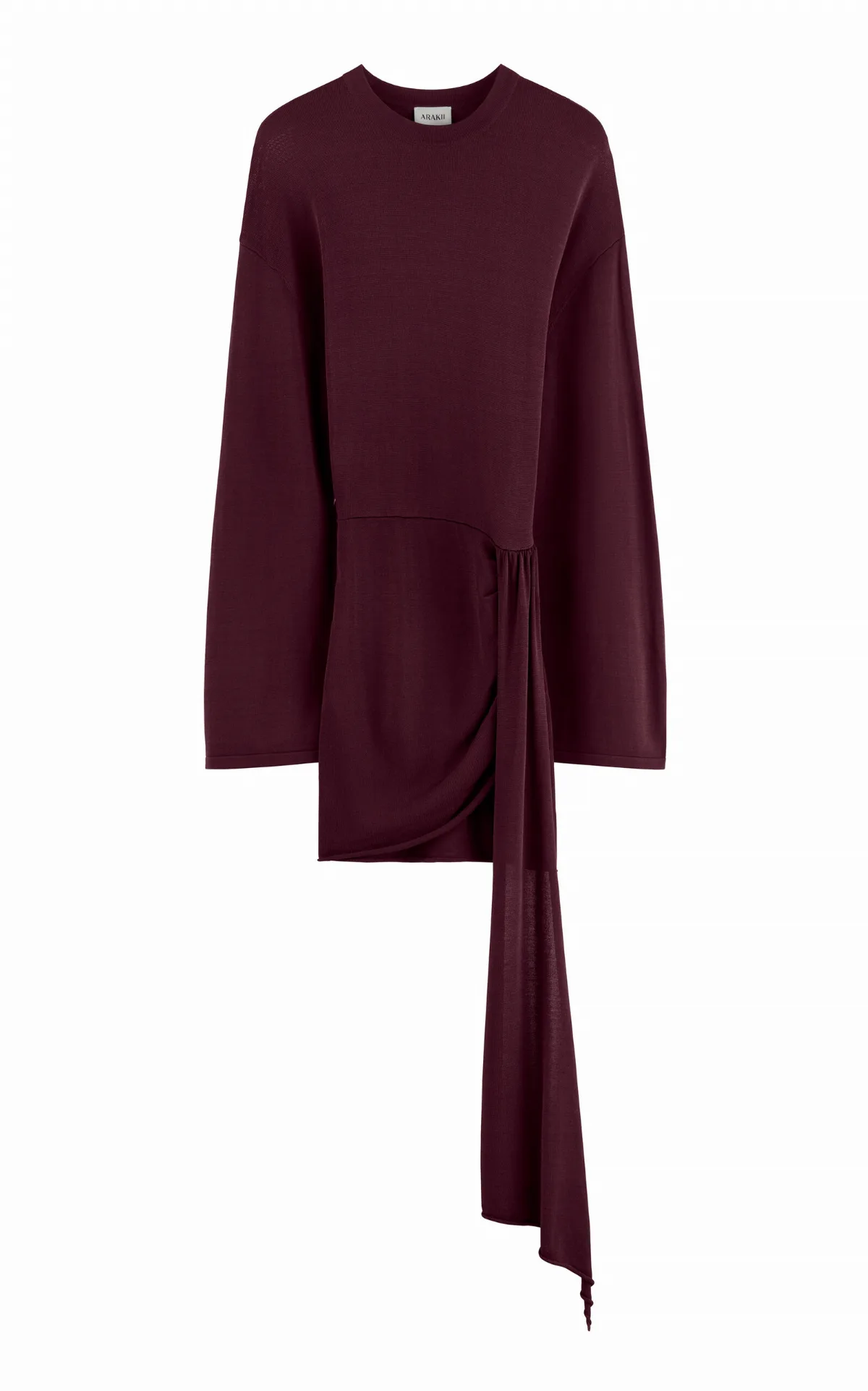 Draped Long Sleeved Mini Dress by ARAKII
