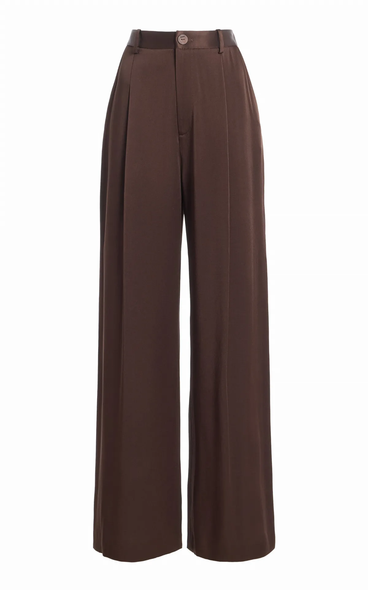 Relaxed Pleated Satin Pants by LAPOINTE