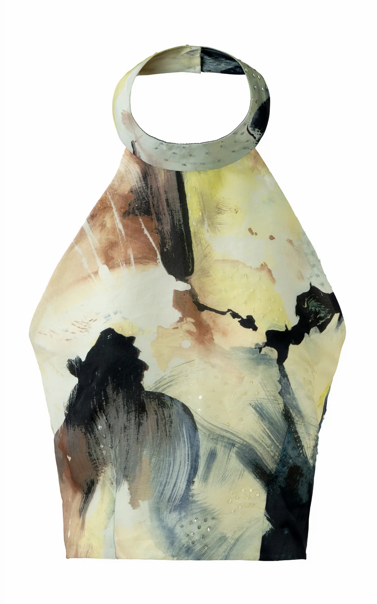 Abstract Burst Silk Top