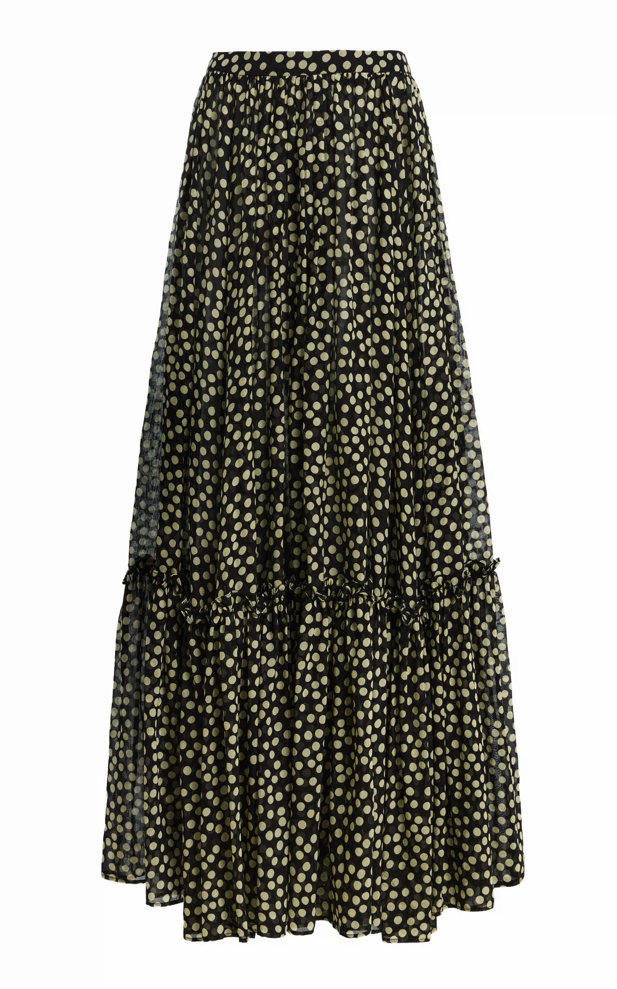 Jade Cotton-Silk Maxi Skirt by FRANÇOISE