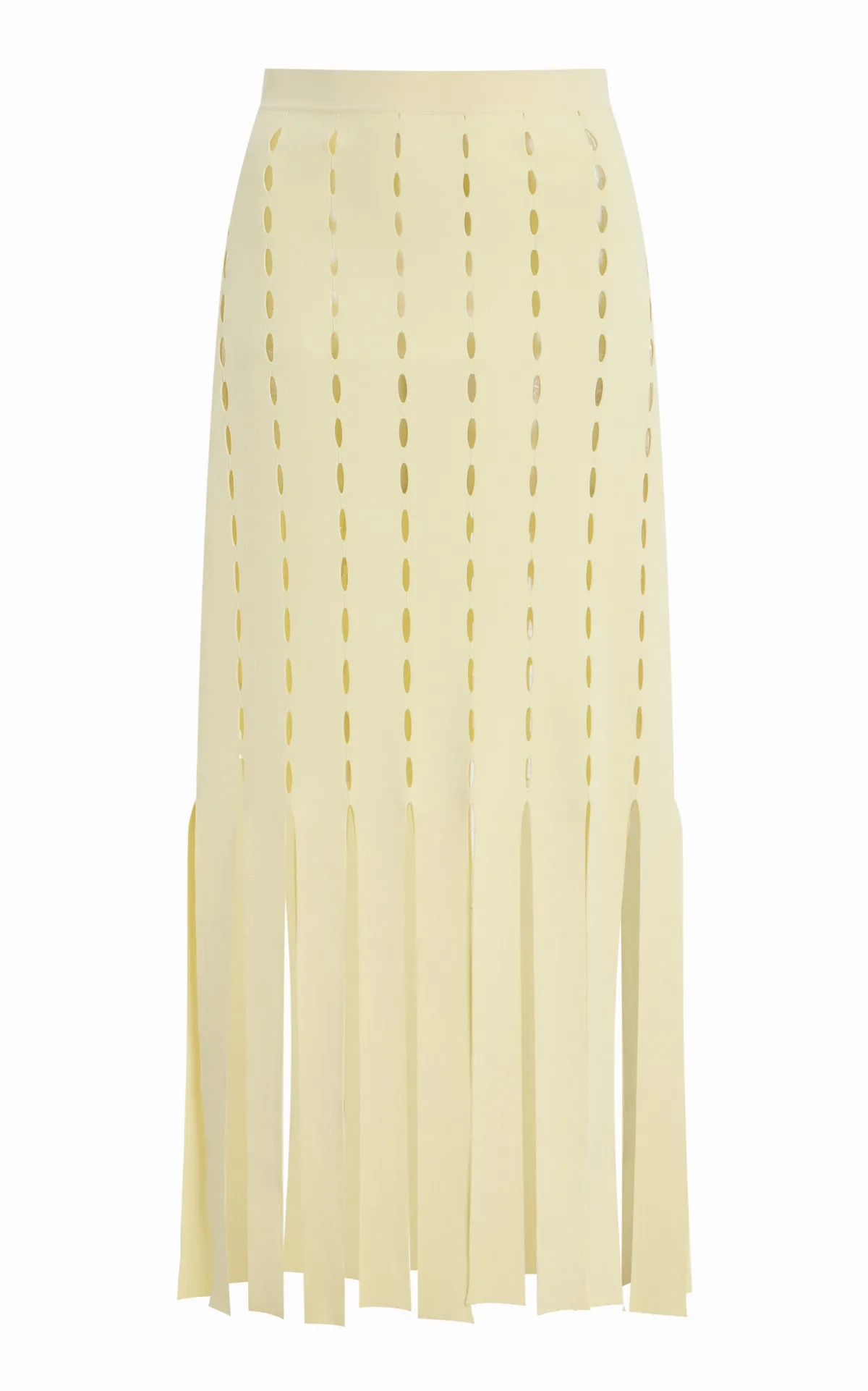 Perry Perforated Knit Maxi Skirt by ZANKOV