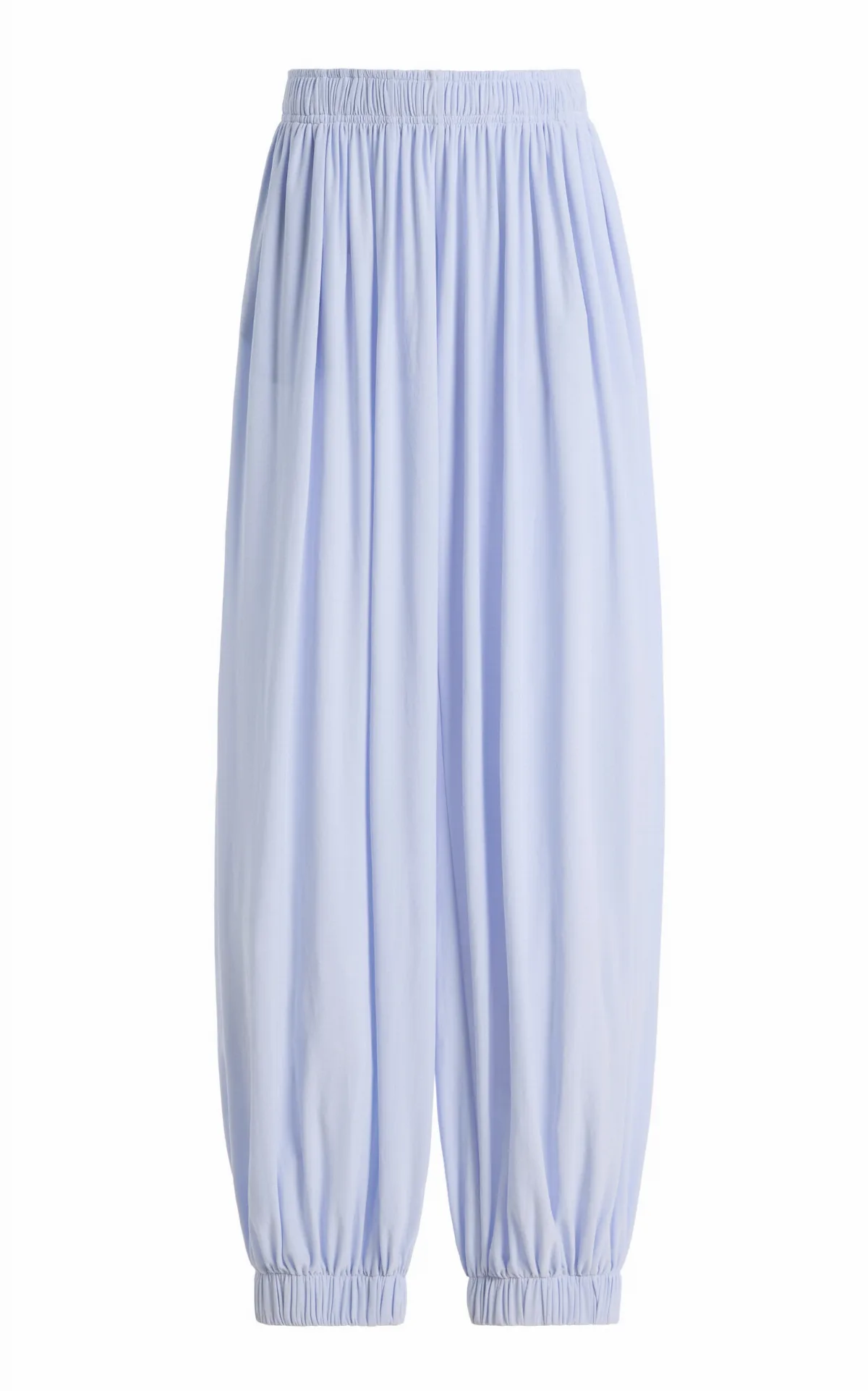 Lay1 Gathered Crepe Wide-Leg Pants by BIRROT