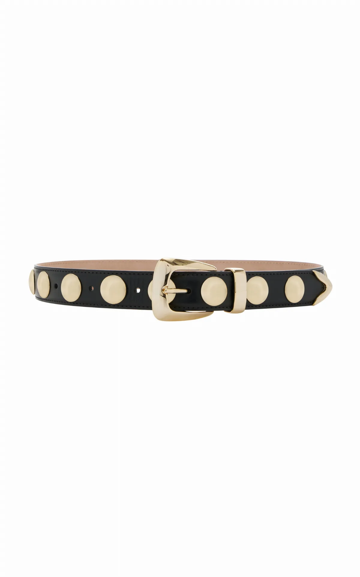 Benny Leather Stud Belt by Khaite