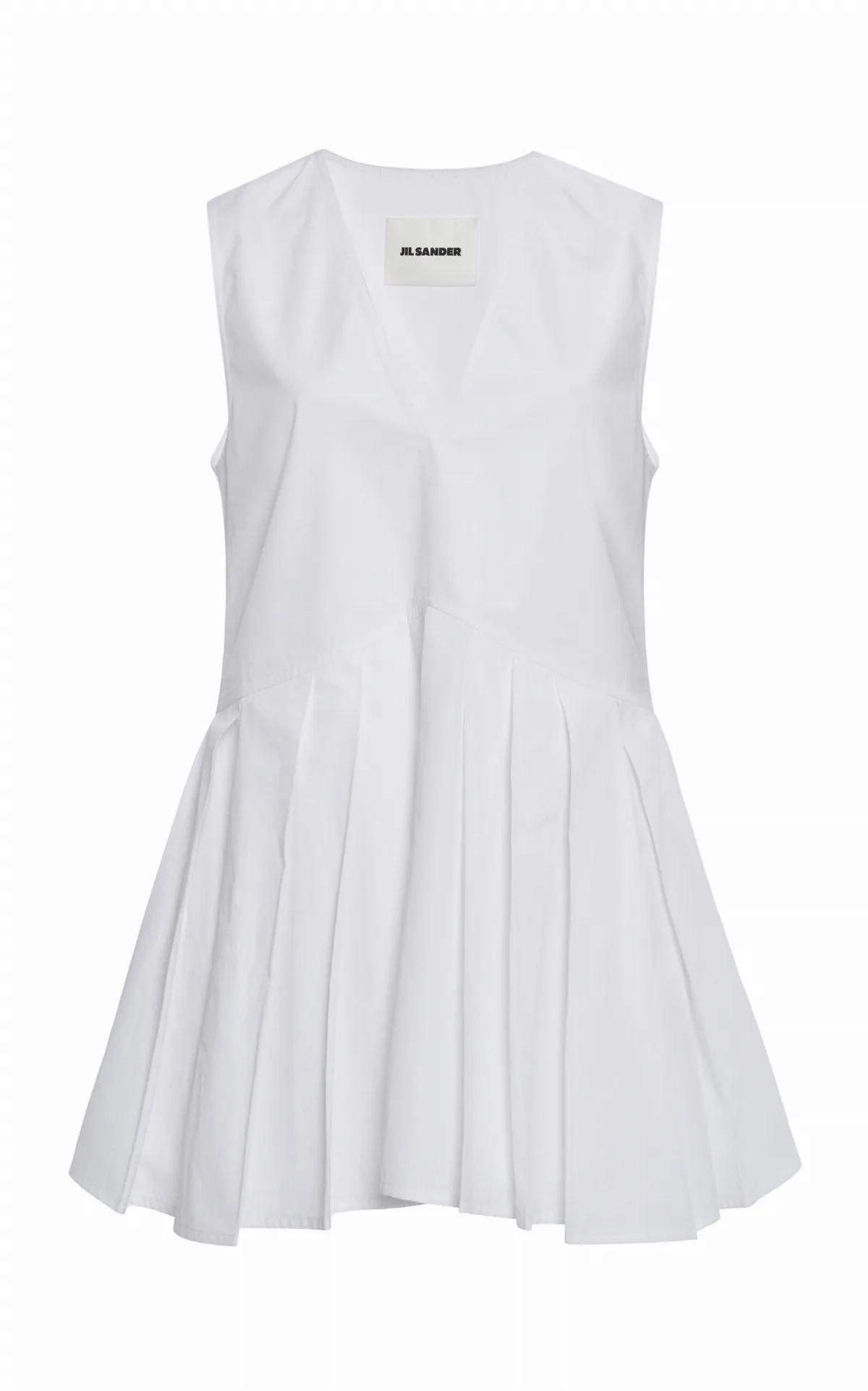 Cotton Peplum Top by Jil Sander