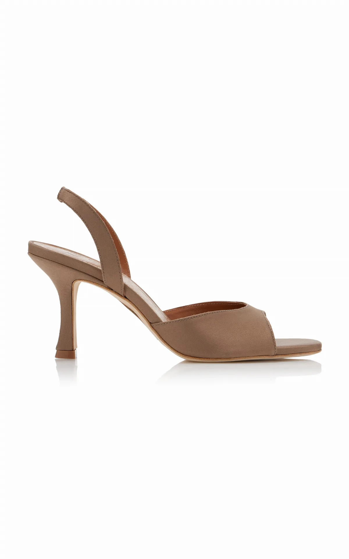 Brigitte Satin Slingback Sandals by STAUD