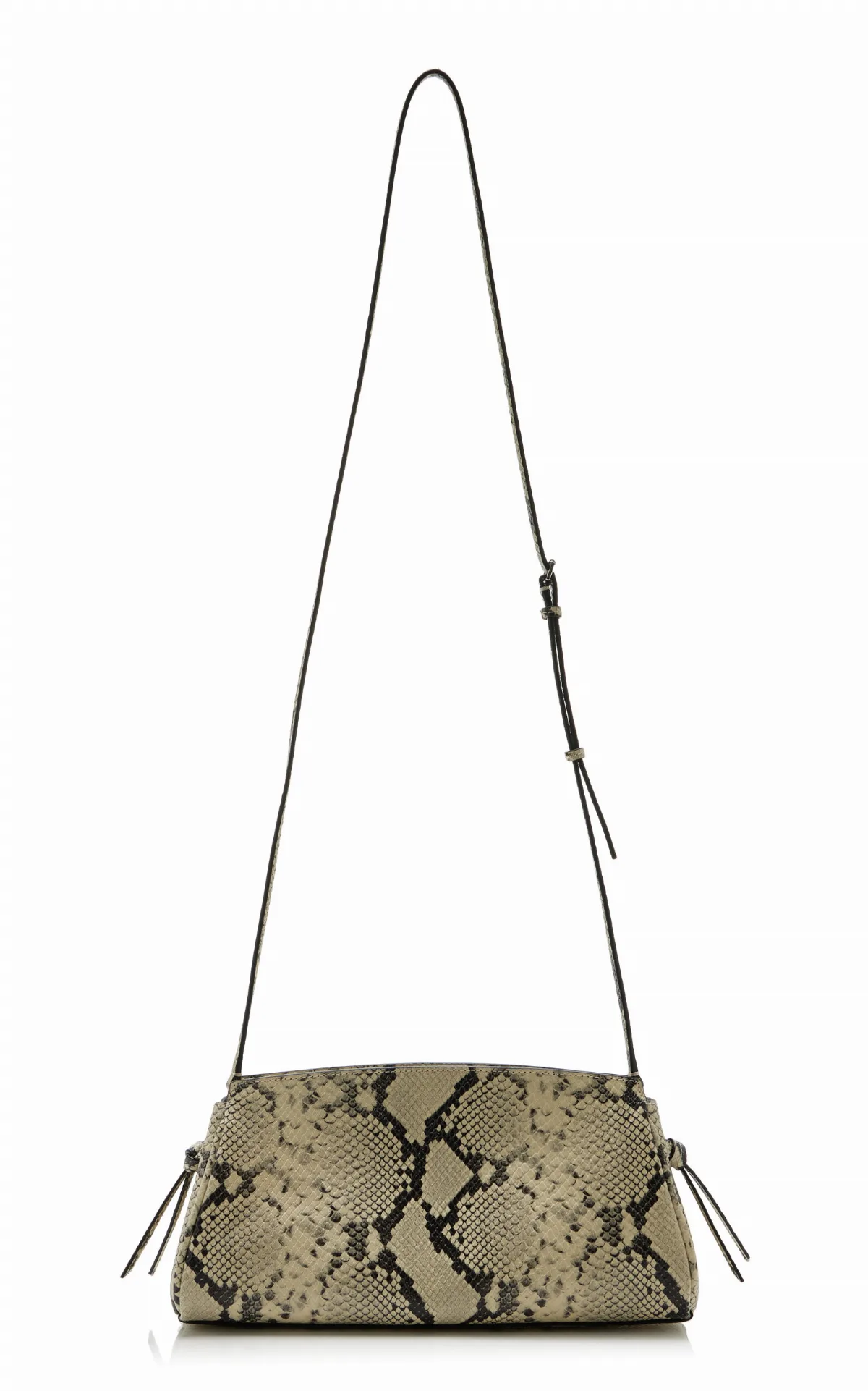 Maude Convertible Snake-Effect Leather Clutch