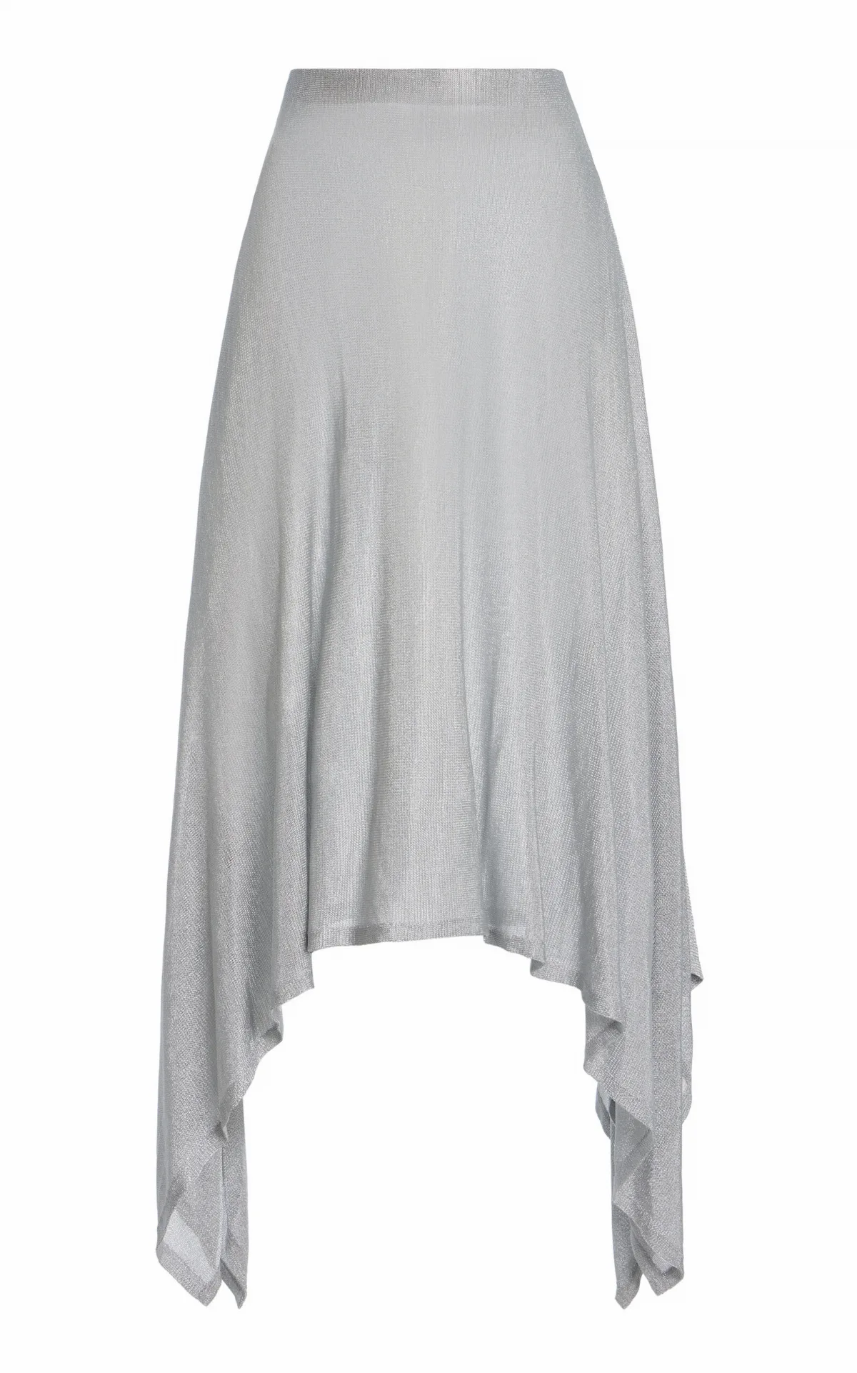 Leonore Asymmetric Chainmail Knit Skirt by Mel Usine