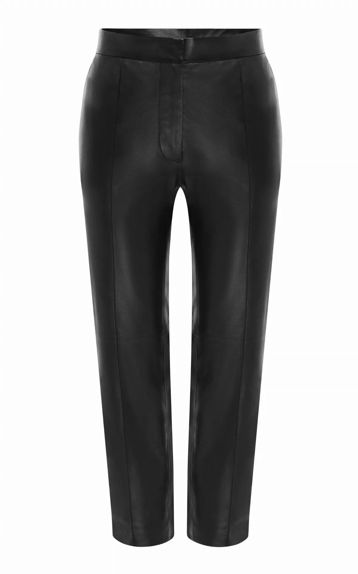 Cropped Leather Straight-Leg Pants by Alex Perry