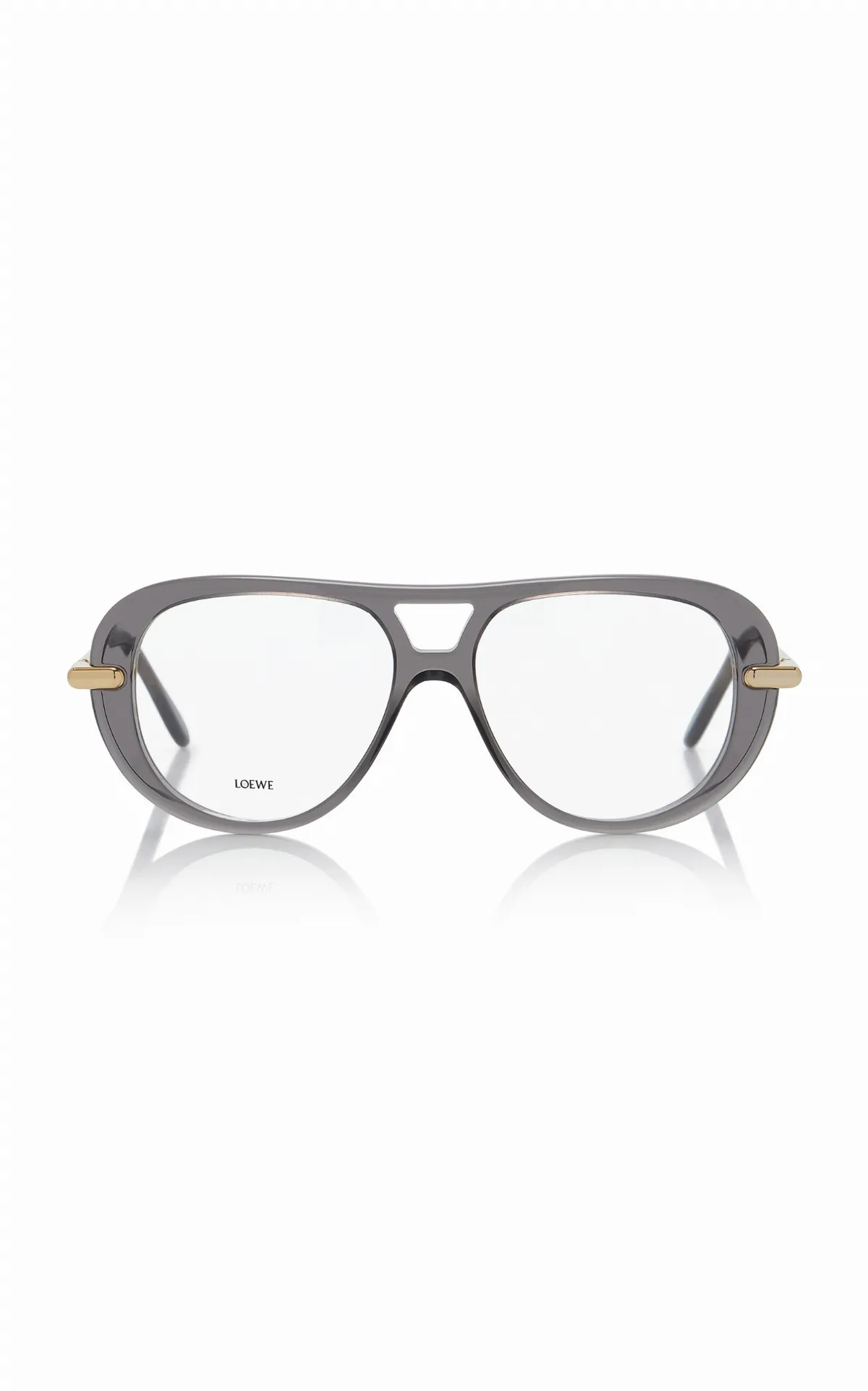 Aviator-Frame Acetate Glasses by Loewe