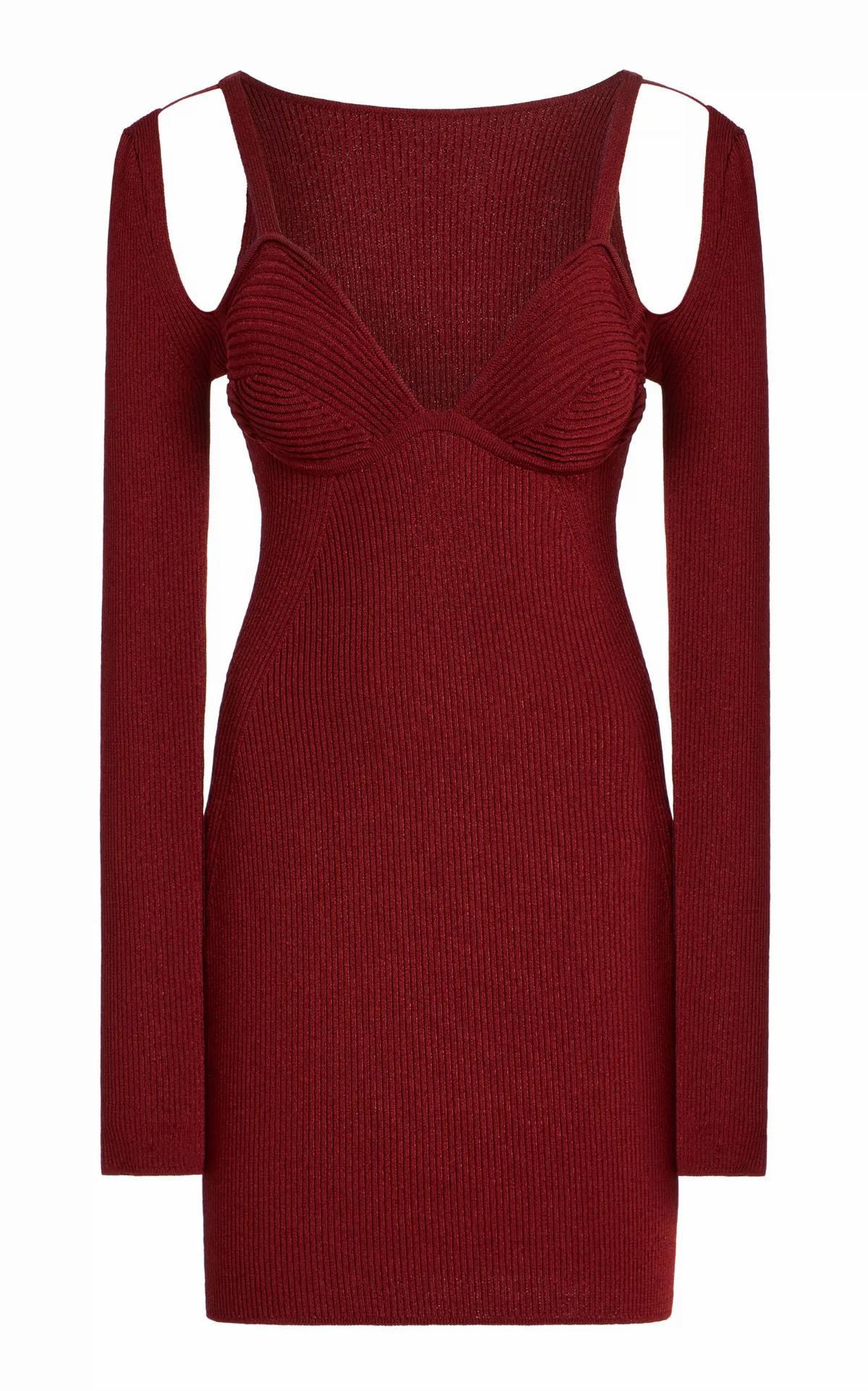 Ribbed-Knit Mini Dress by Nensi Dojaka