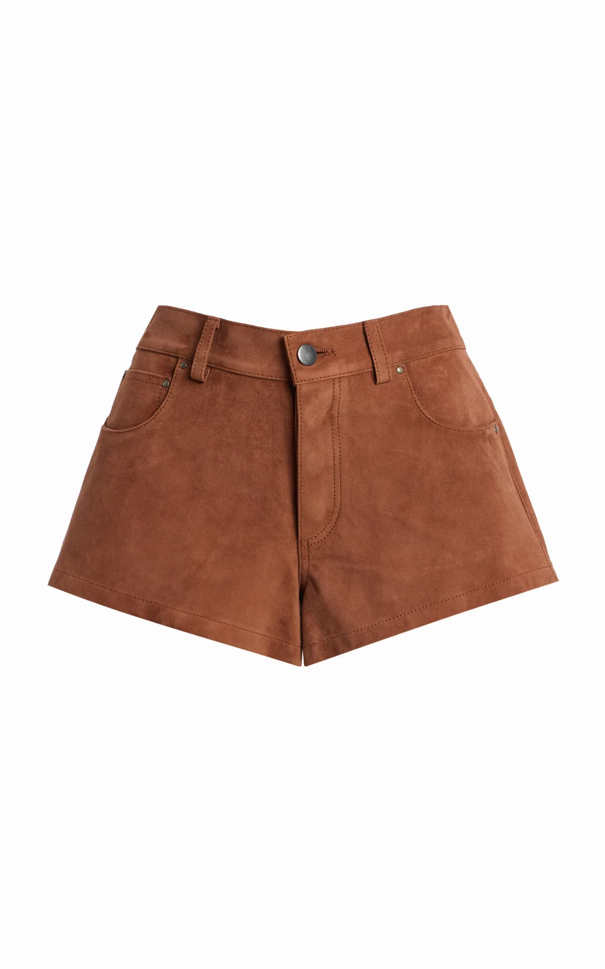 Portman Low-Rise Suede Shorts by EB Denim
