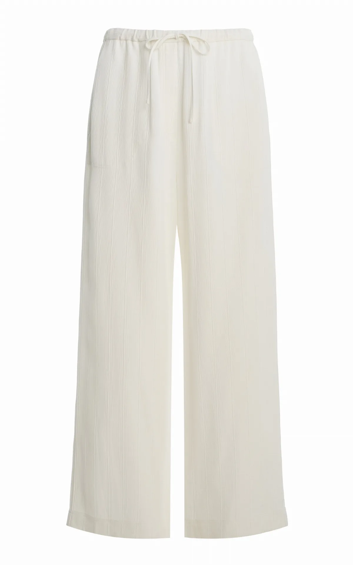 Woven Stripe Drawstring Trousers by Toteme