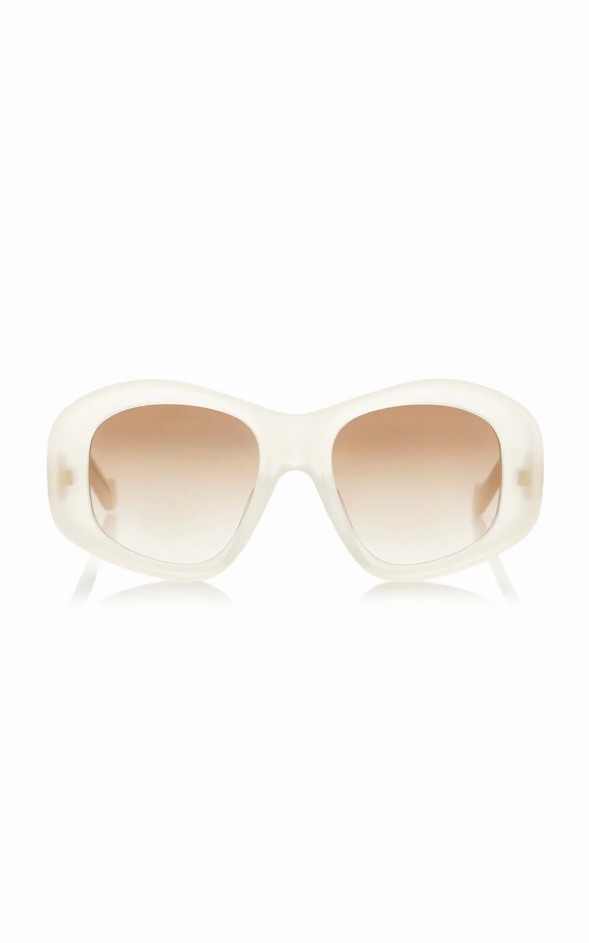 Beveled Pentagon Acetate Sunglasses by Loewe
