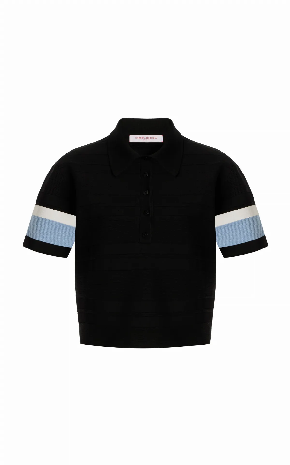 Knit Polo Top by Carolina Herrera