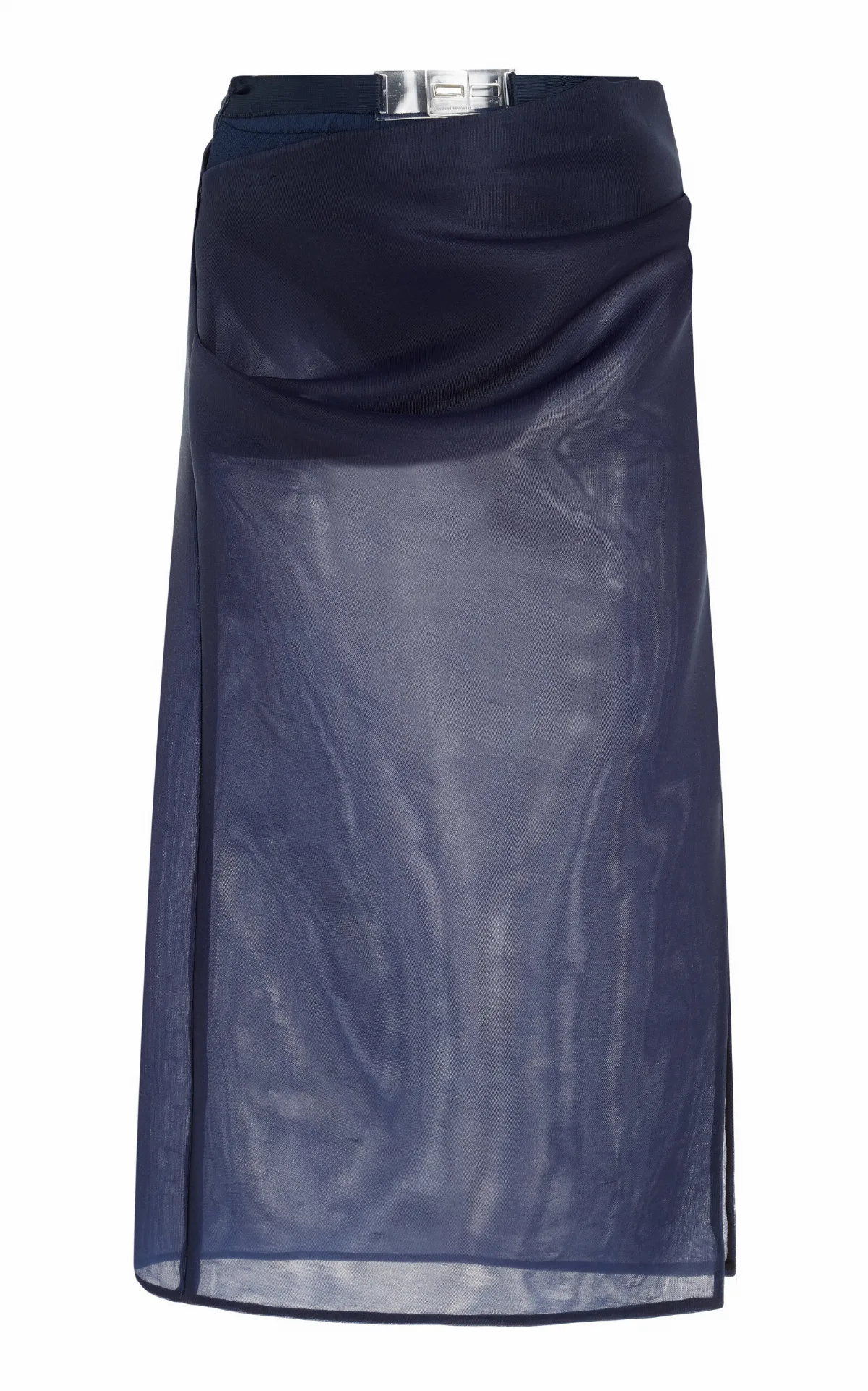 The Isobel Belted Sheer Midi Skirt
