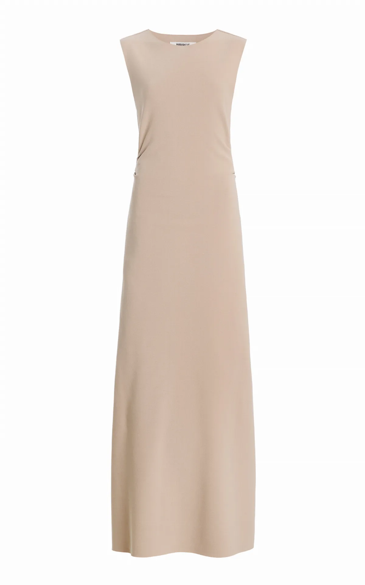 Lay2 Draped Crepe Midi Dress by BIRROT