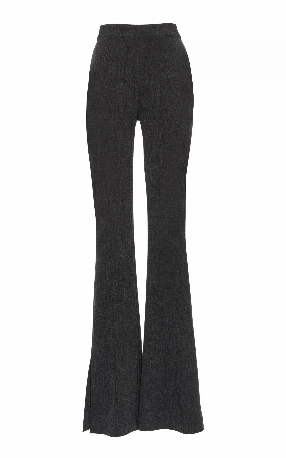 Skinny Crepe Flared-Leg Pants