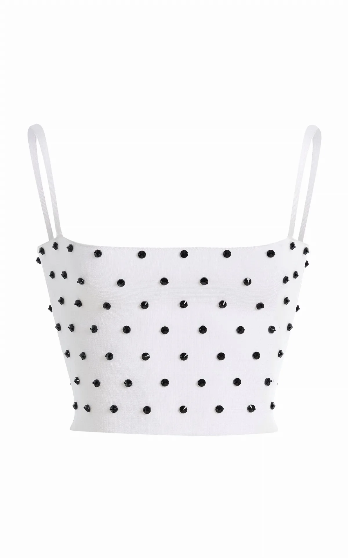 Beaded Knit Crop Top by Carolina Herrera