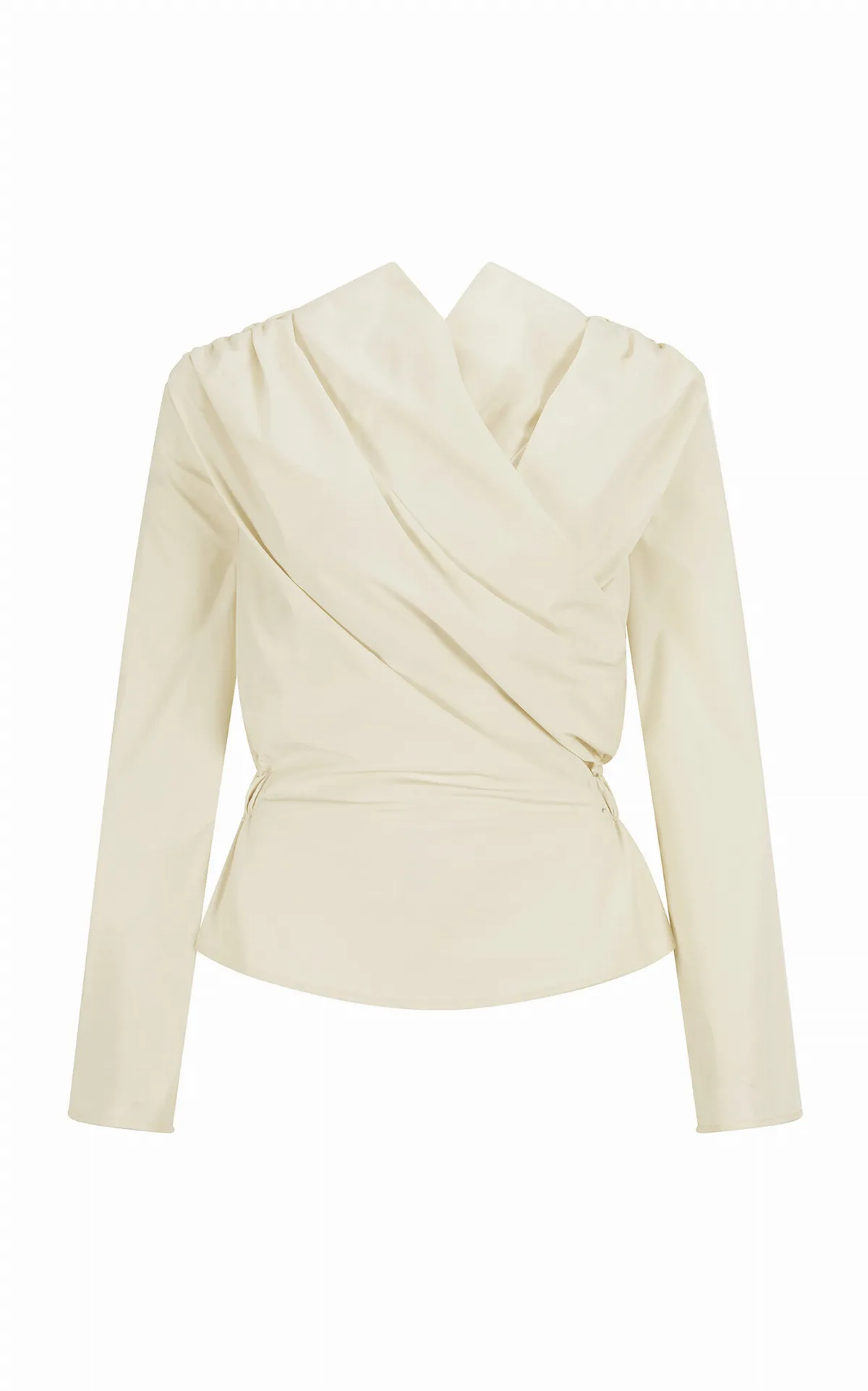 Long-Sleeved Chaimberlain Wrap Top by Harris Tapper