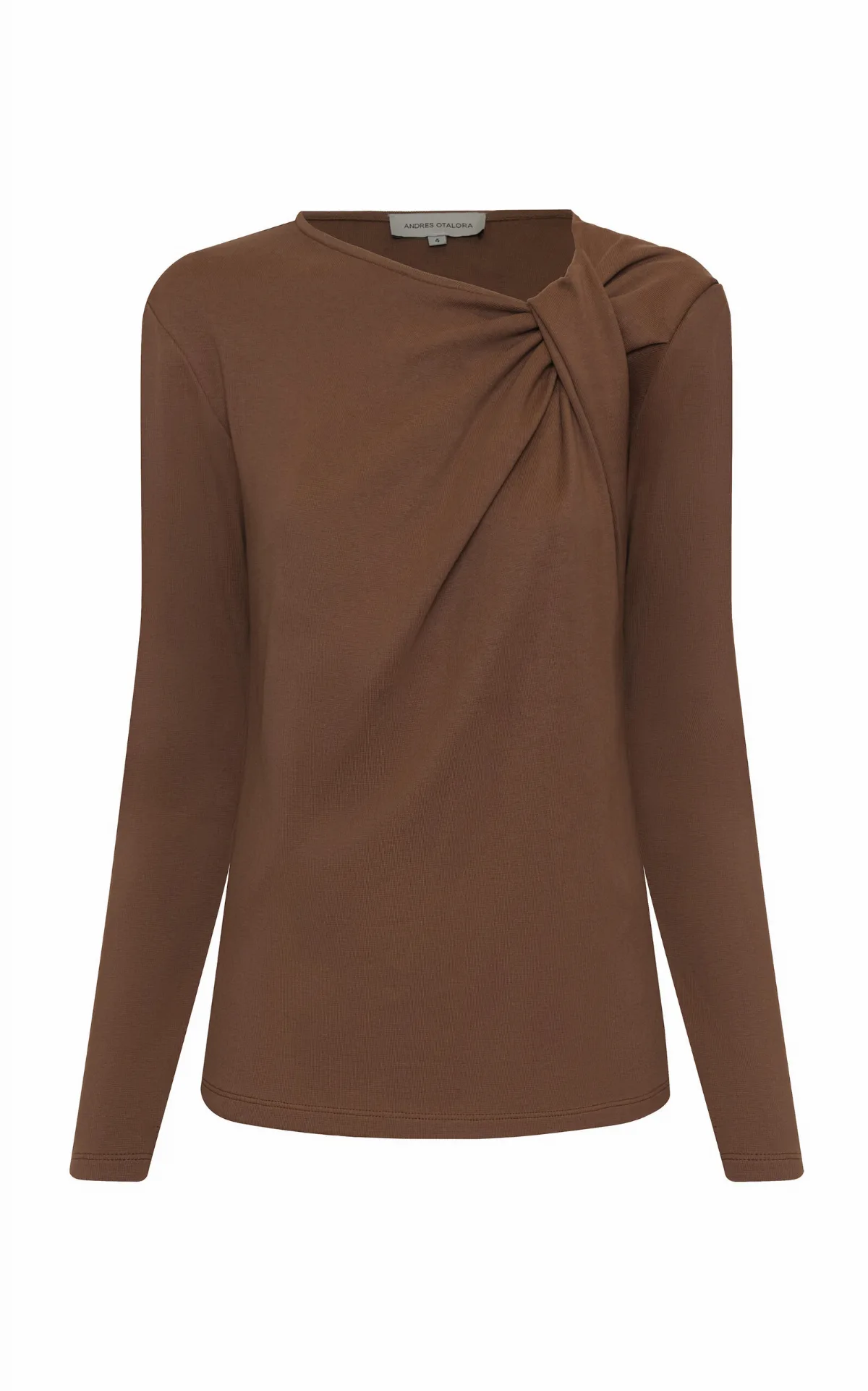 Lo Ancestral Twist-Detailed Stretch-Cotton Top by Andres Otalora