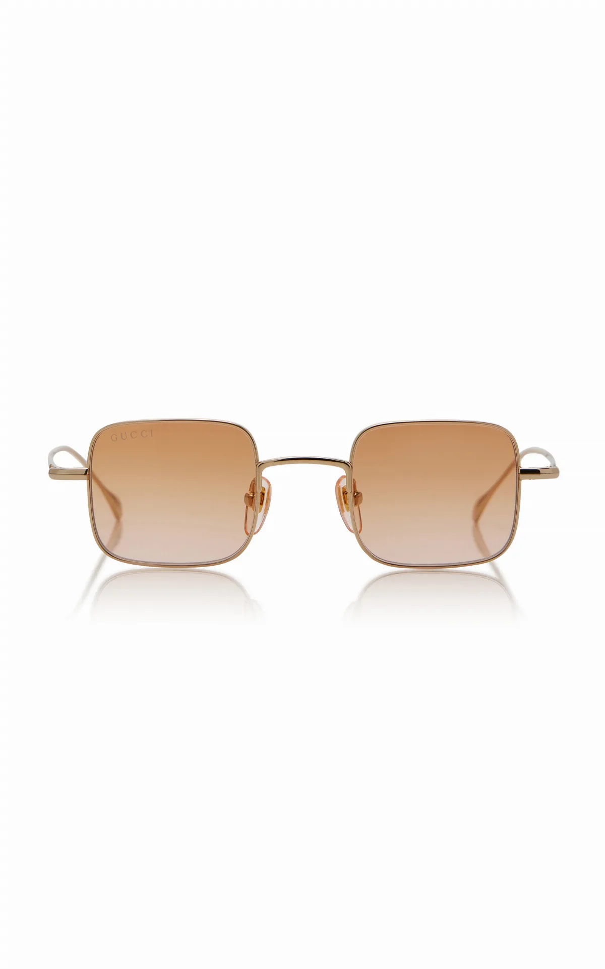Square-Frame Metal Sunglasses by Gucci