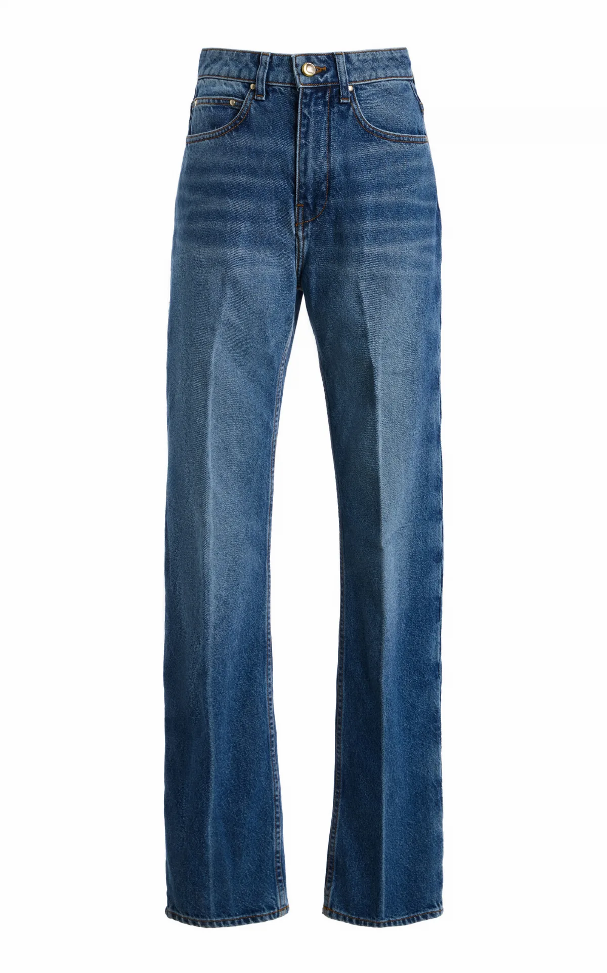 Noon Rigid High-Rise Straight-Leg Jeans