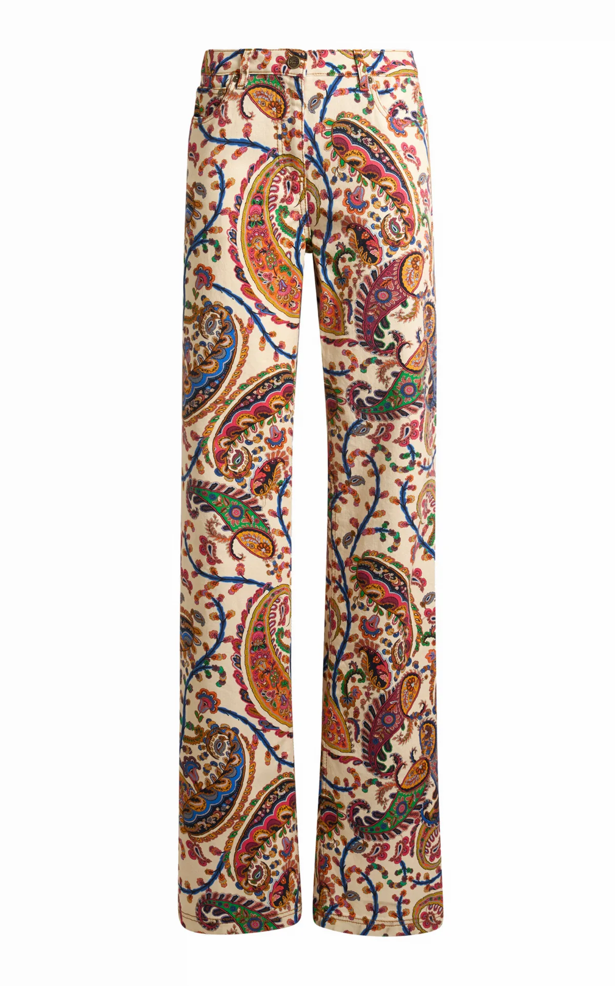 Stretch Mid-Rise Bootcut Jeans by Etro