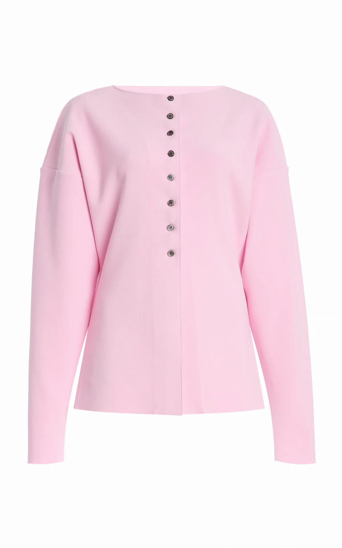 Lay2 Boatneck Crepe Cardigan by BIRROT