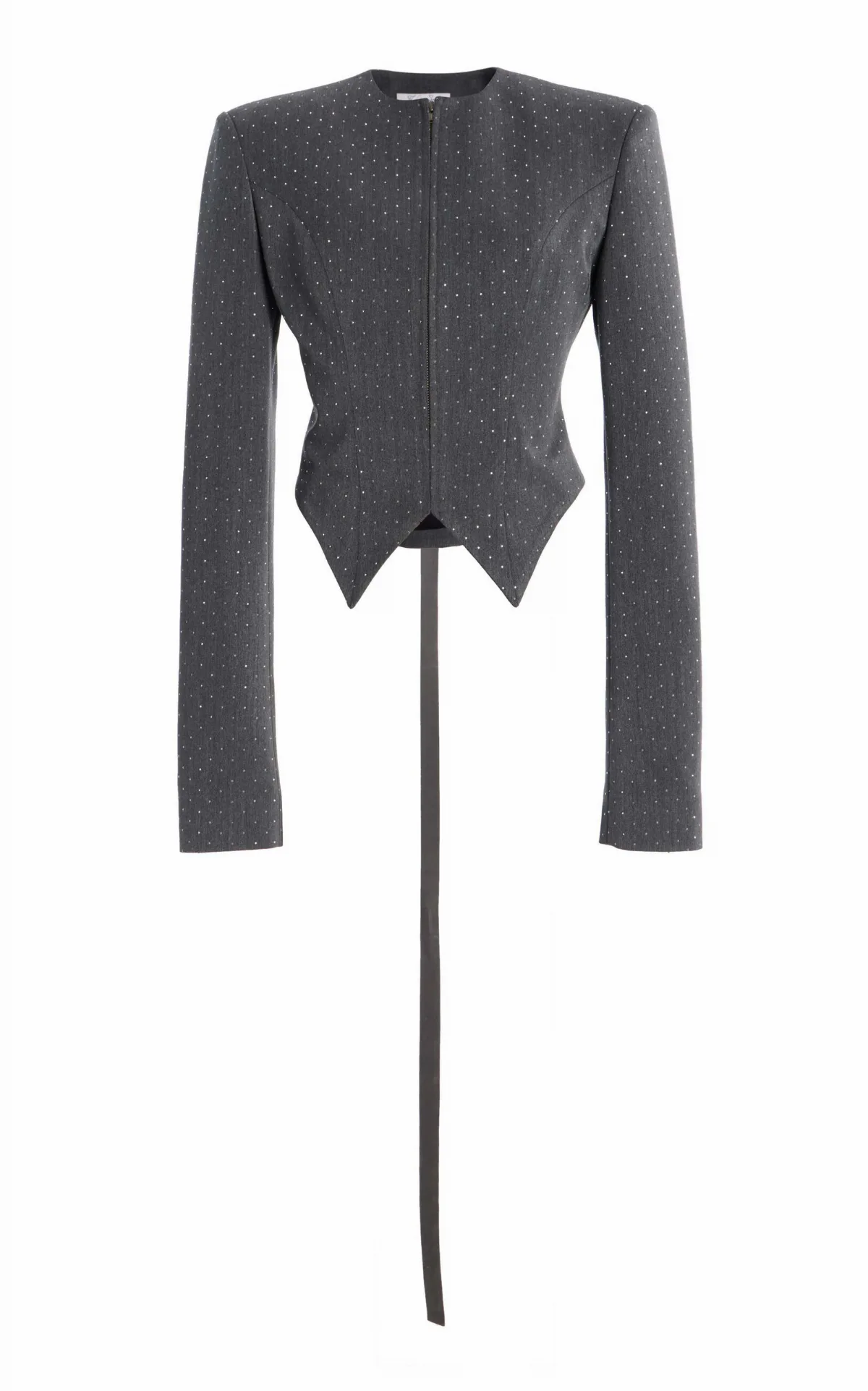 Crystal-Embellished Suiting Blazer by LaQuan Smith