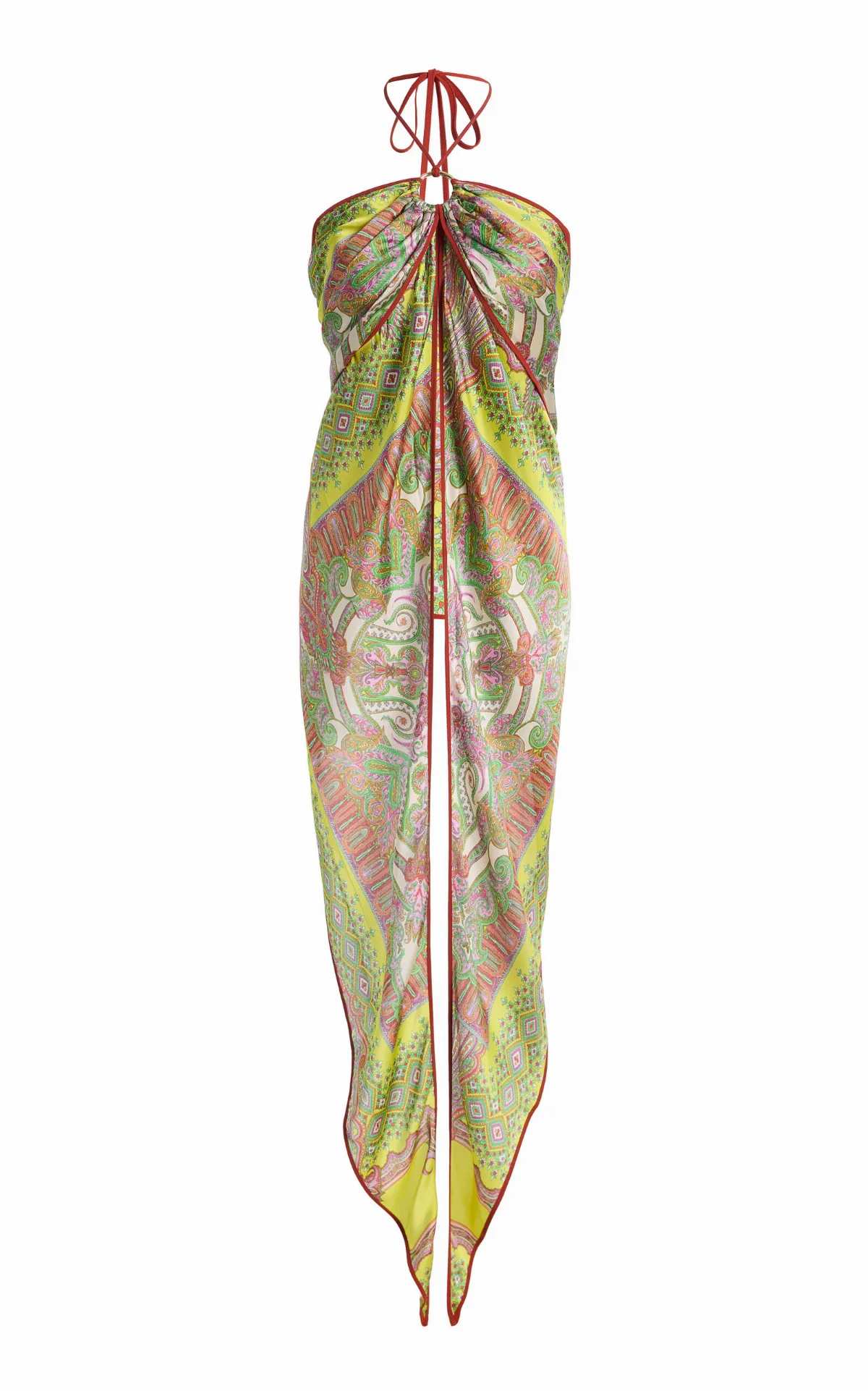 Vulcano Draped Twill Halter Top by Alexis