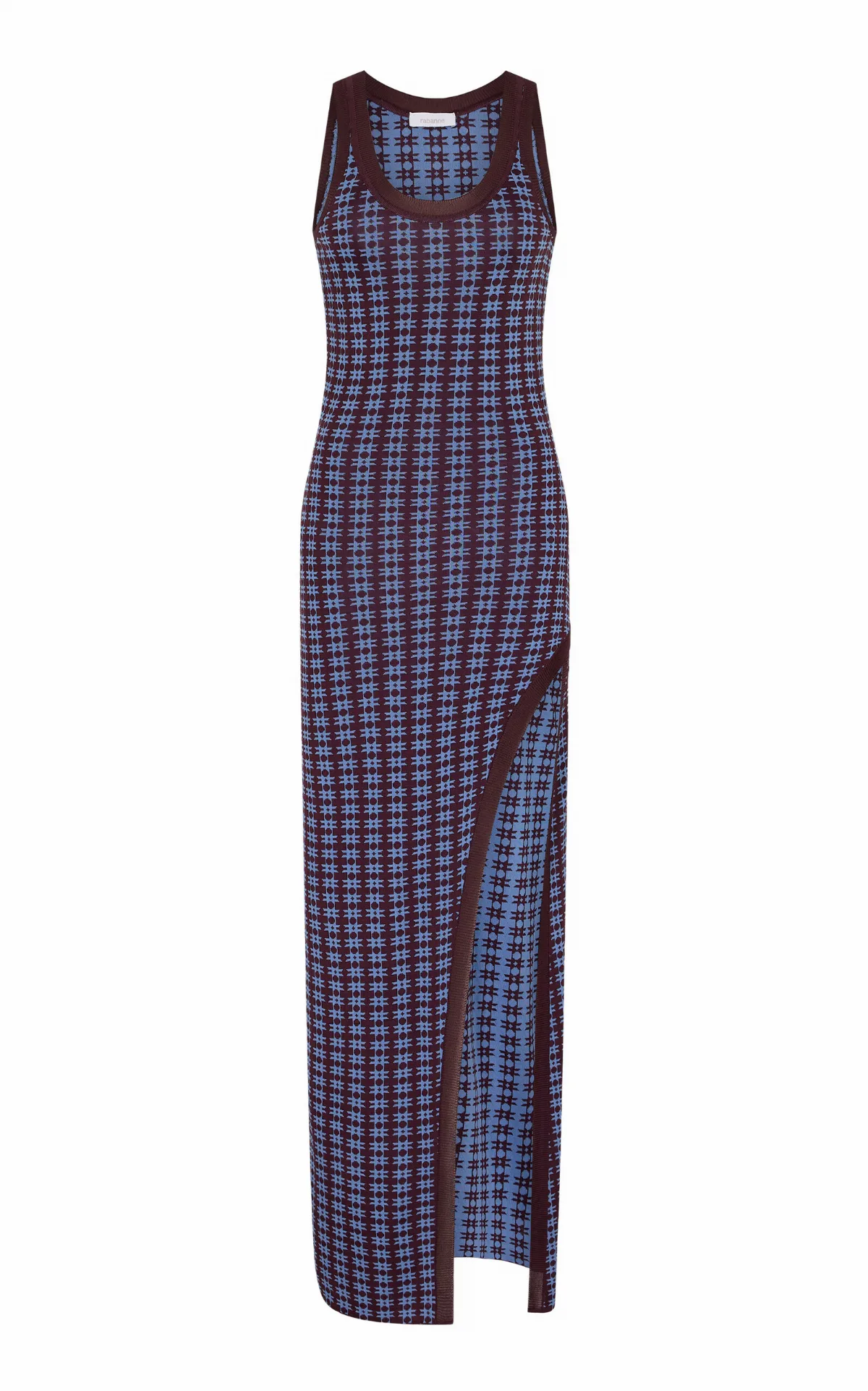 Jacquard Knit Split Maxi Dress by Rabanne