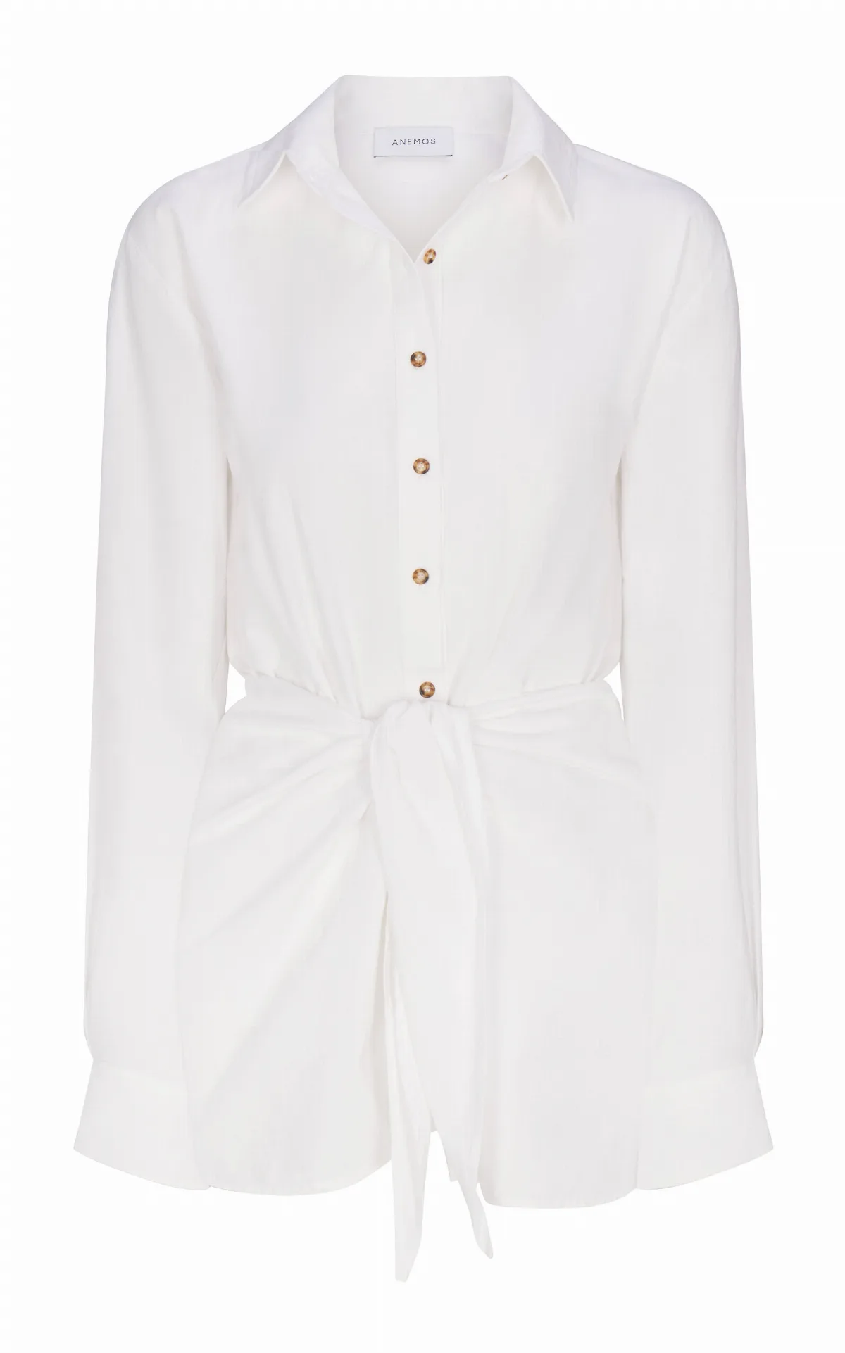 The LA Button-Down Mini Wrap Dress by Anemos