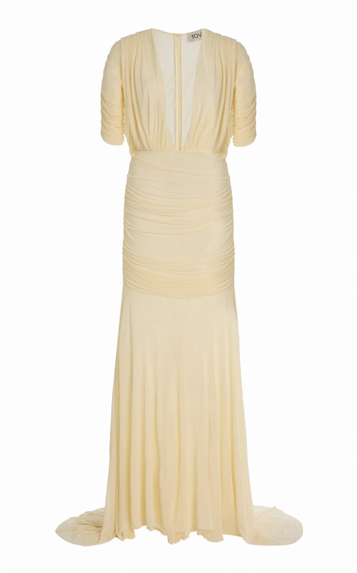 Devi Gathered Jersey Gown by Tove