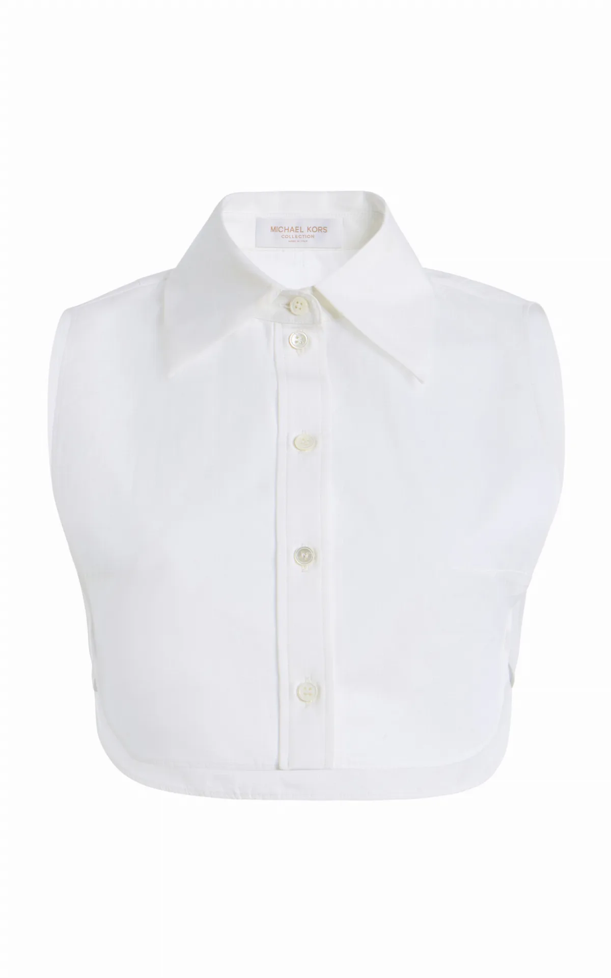 Collared Cotton Dickey Top by Michael Kors Collection