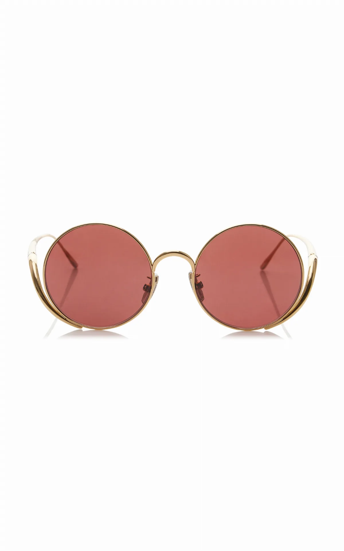Island Round-Frame Metal Sunglasses by Loewe