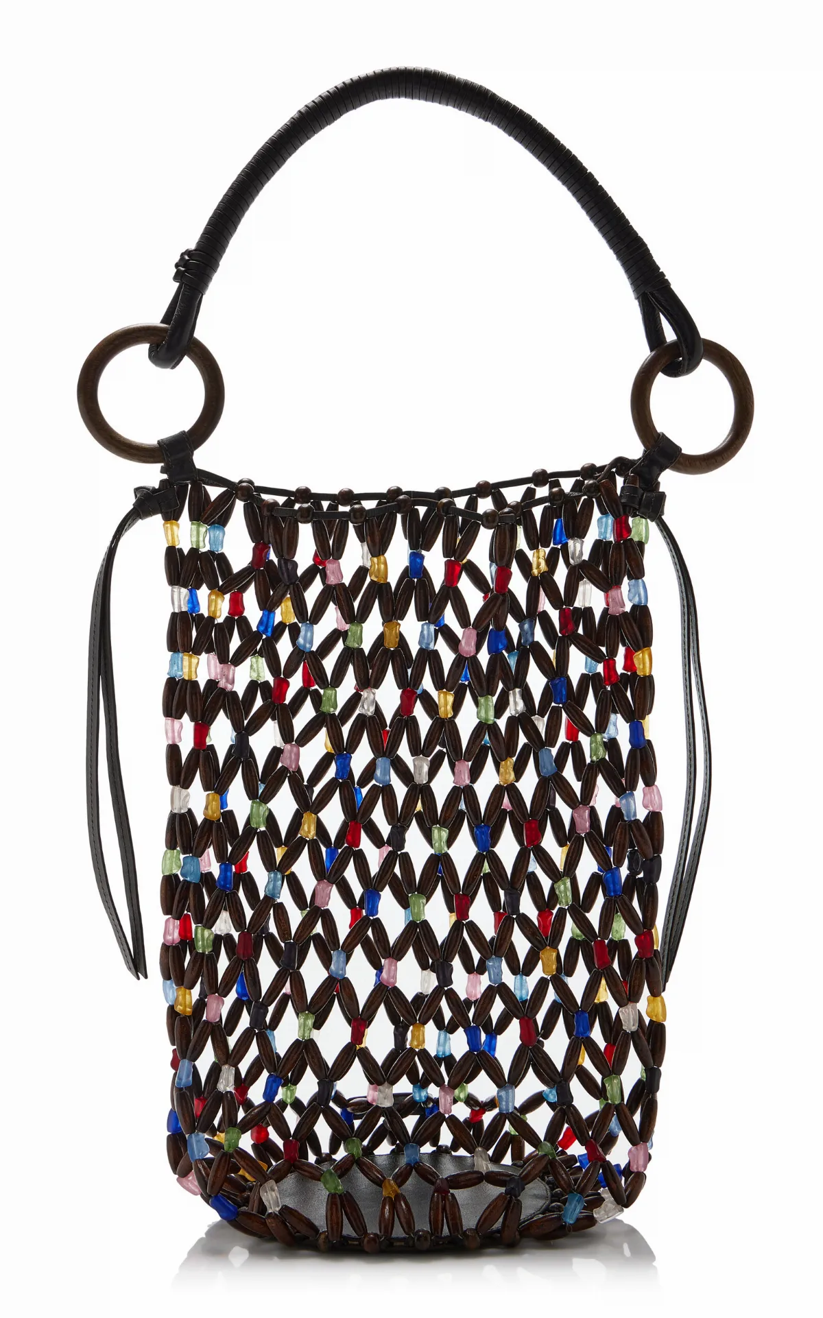 Del Mar Beaded Bucket Bag