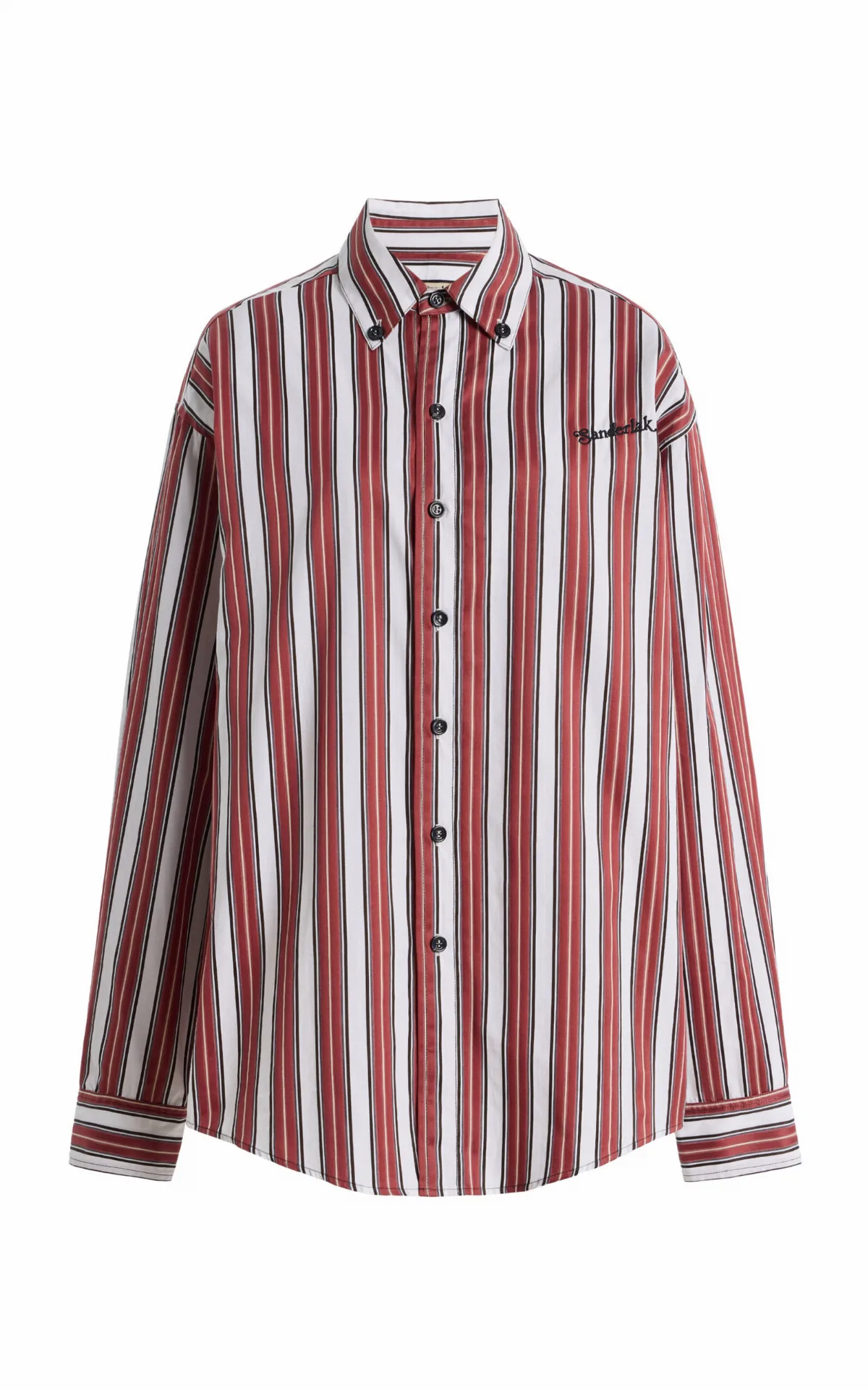 Oversized Striped Cotton Shirt by Sanderlak