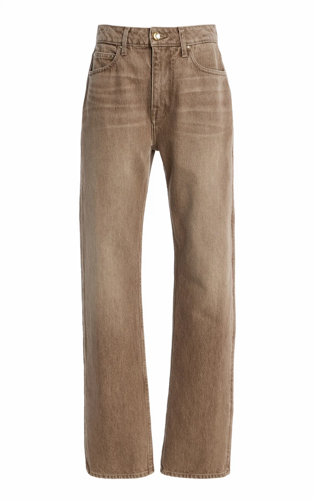 Holt Rigid Mid-Rise Straight-Leg Jeans by Ossou