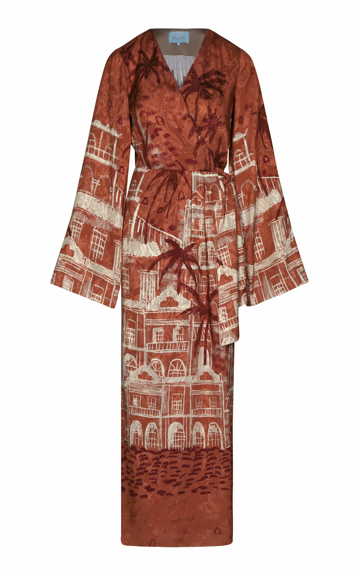 Ollantay Jacquard Maxi Wrap Dress by Johanna Ortiz