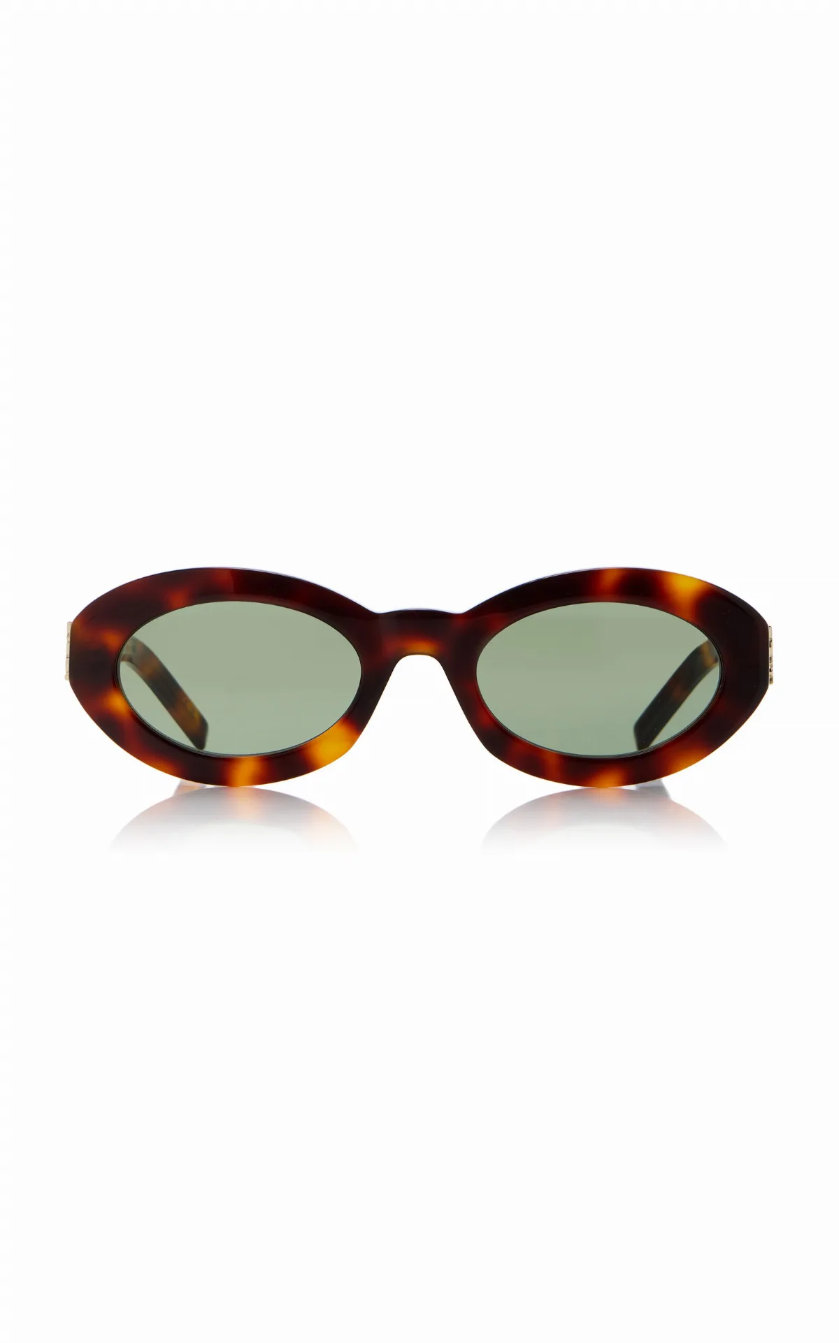 Round-Frame Acetate Sunglasses by Saint Laurent