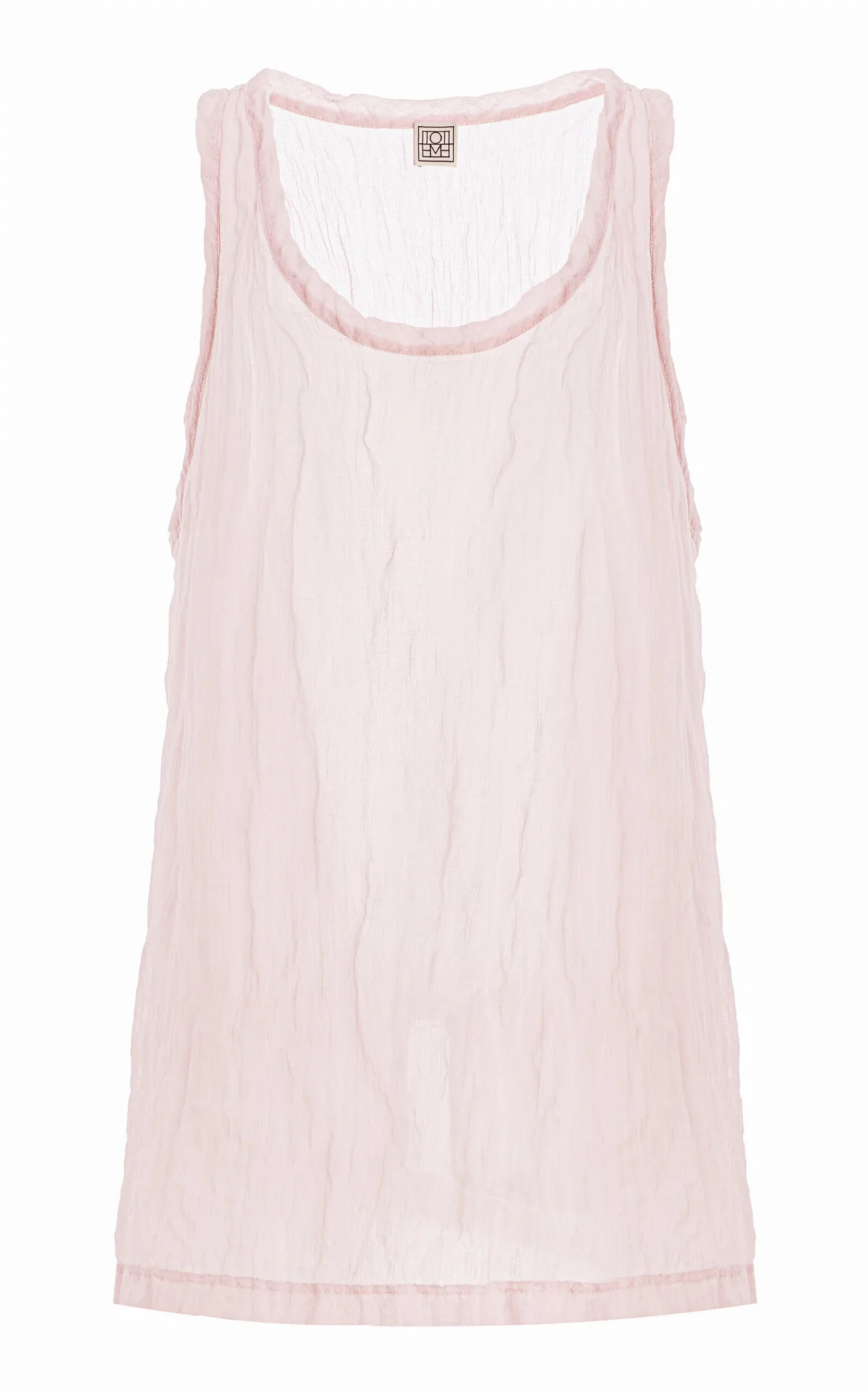 Crinkled Gauze Tank by Toteme