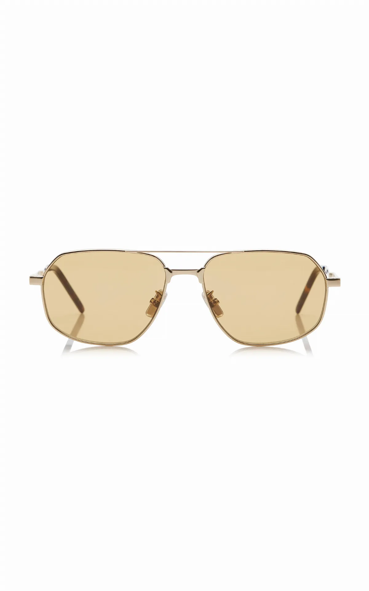 One Aviator-Frame Metal Sunglasses by Givenchy