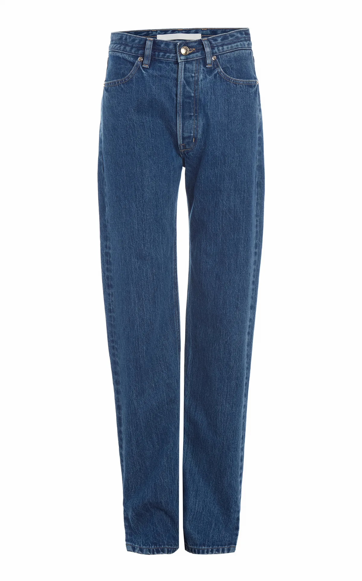 The Agnes Rigid Mid-Rise Straight-Leg Jeans