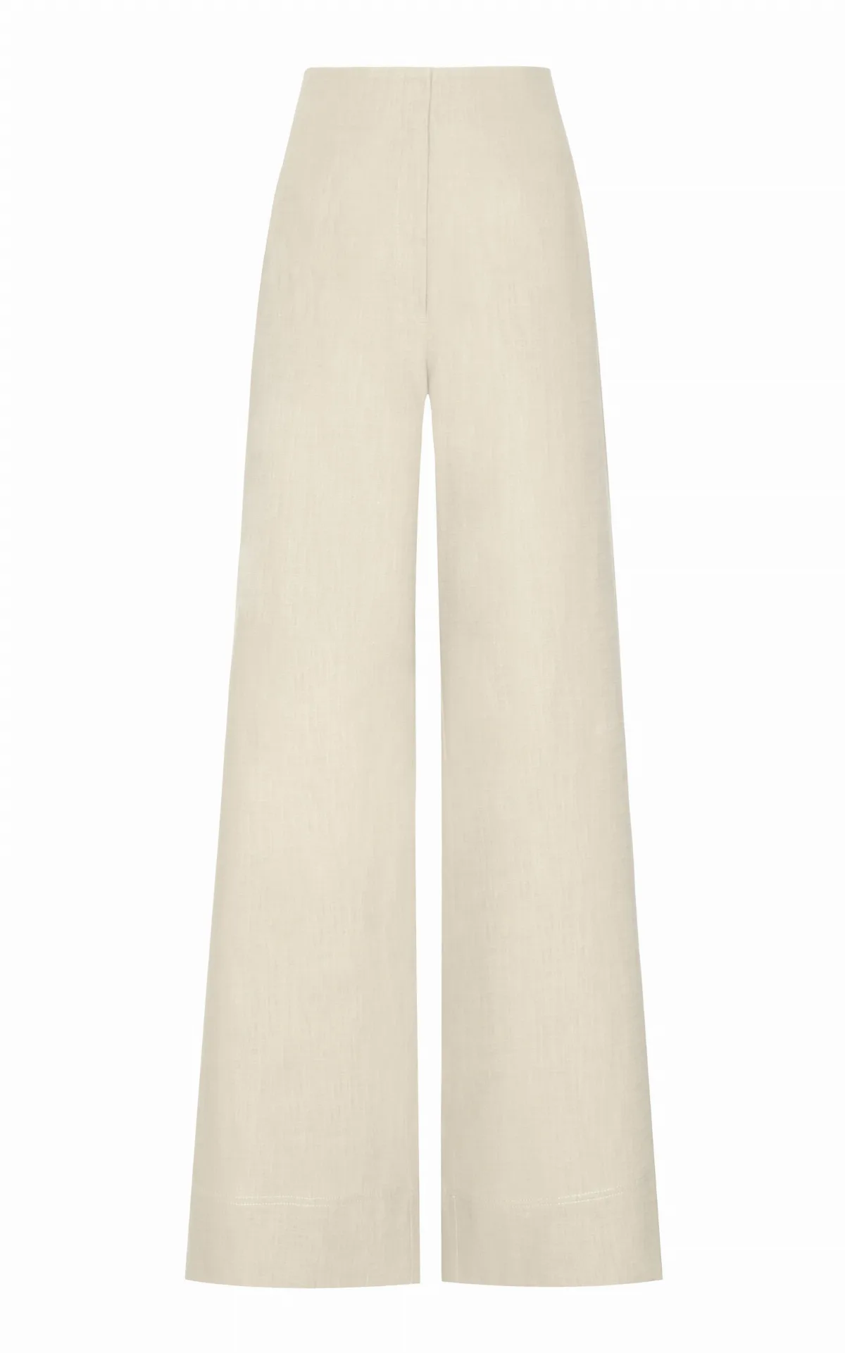 El Sol Mid-Rise Linen Wide-Leg Pants by Andres Otalora