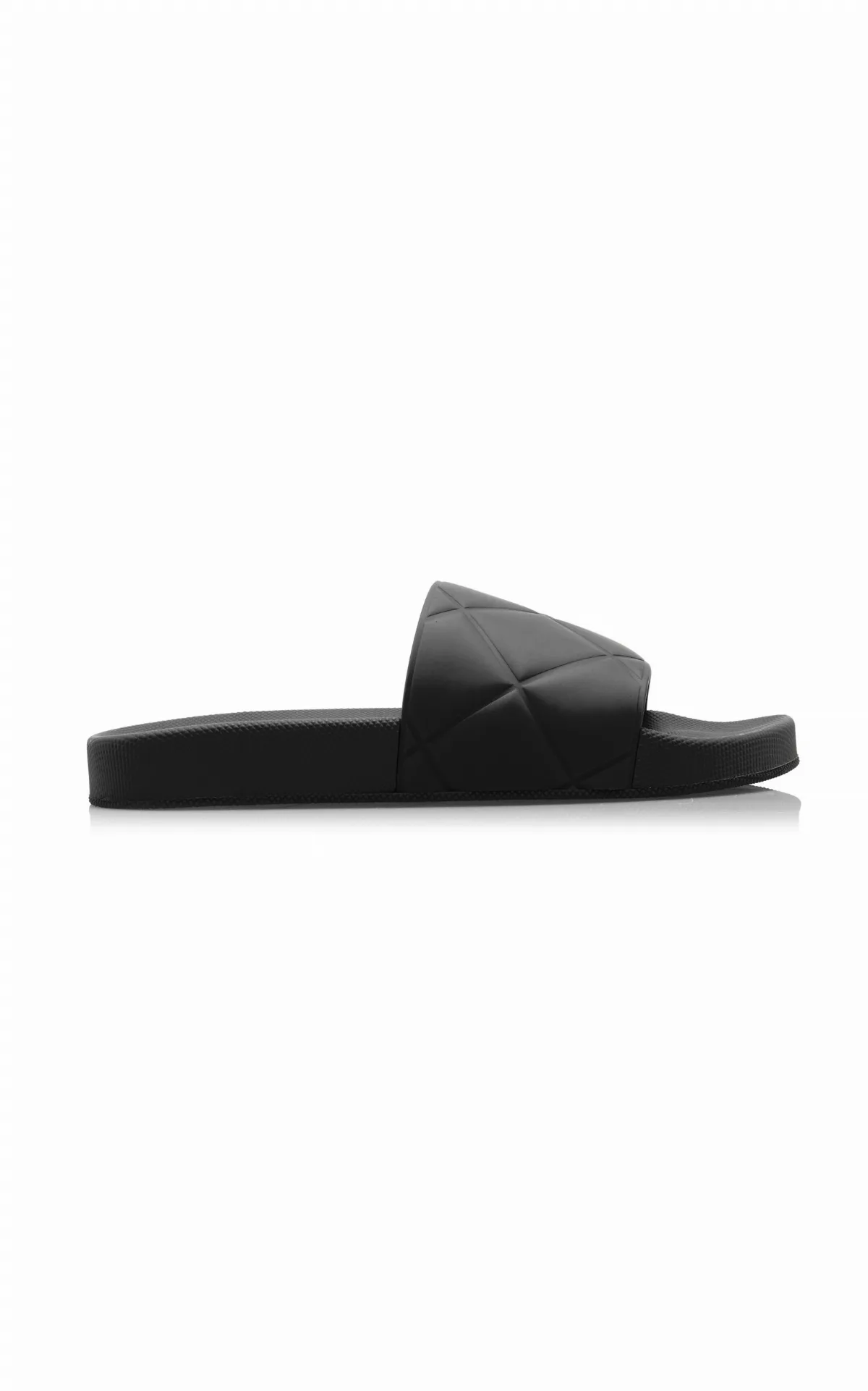 The Slider Rubber Sandals by Bottega Veneta