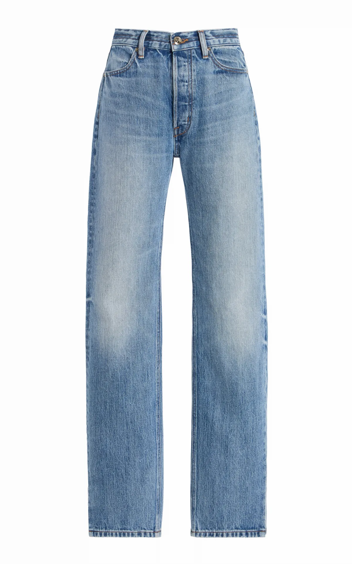 The Agnes Rigid Mid-Rise Straight-Leg Jeans