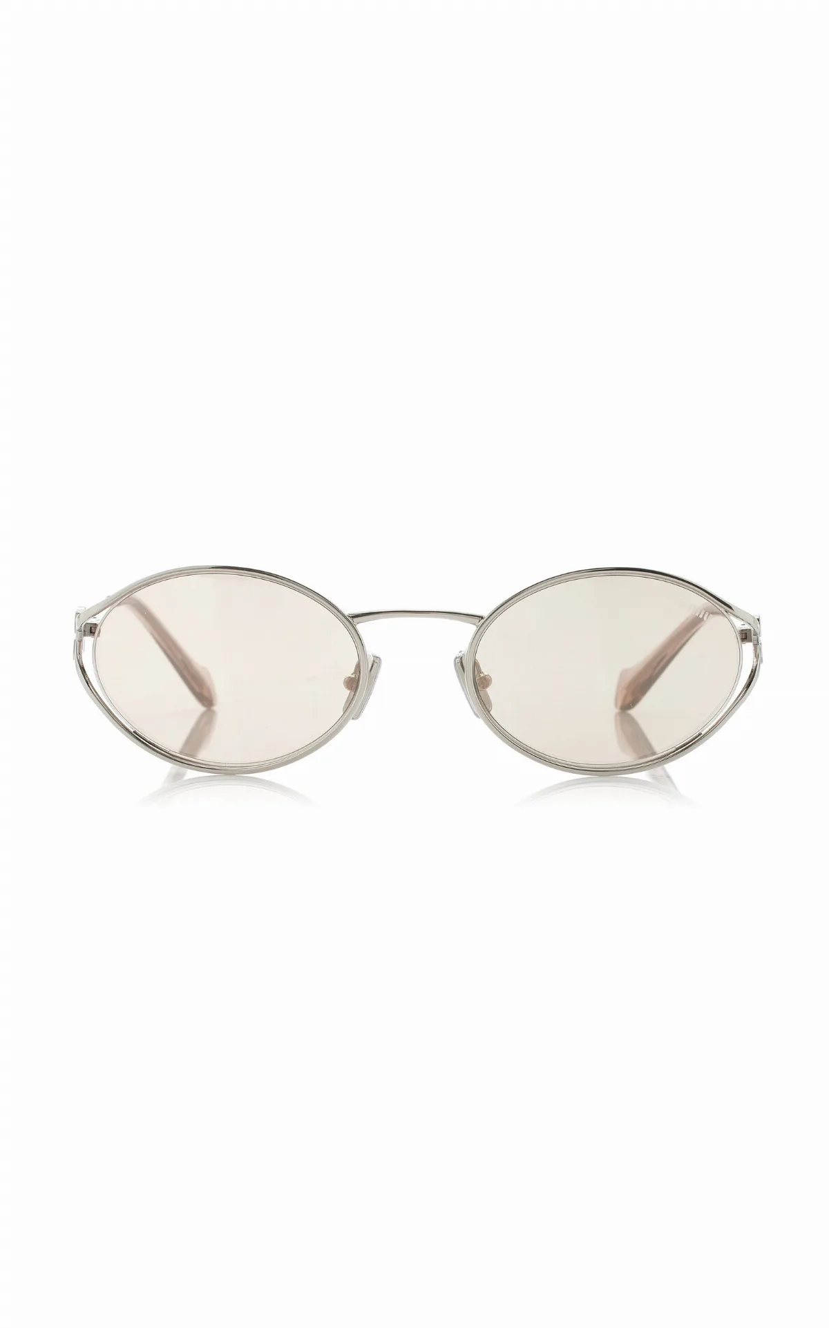 Round-Frame Metal Sunglasses by Miu Miu
