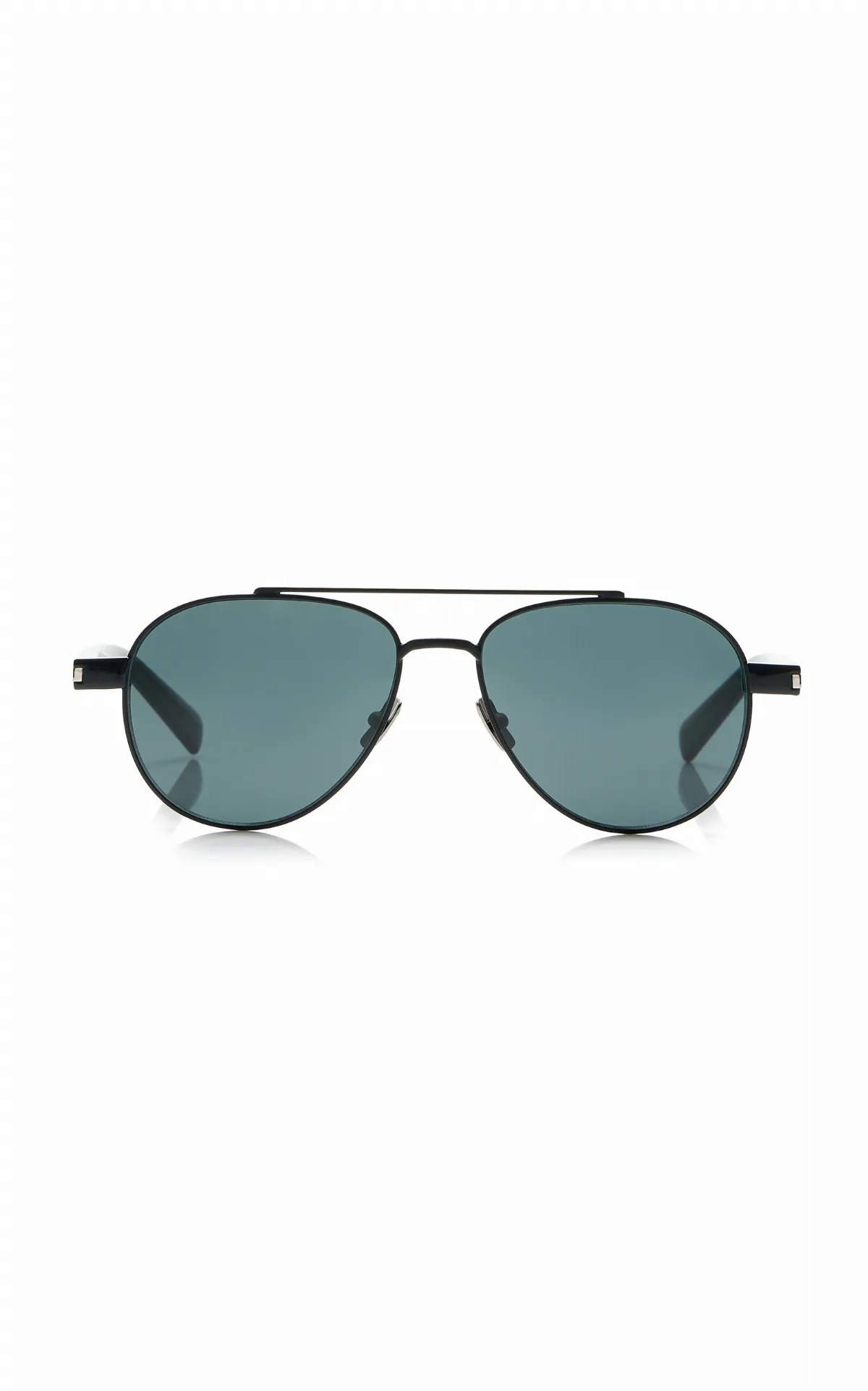 Aviator-Frame Metal Sunglasses by Saint Laurent