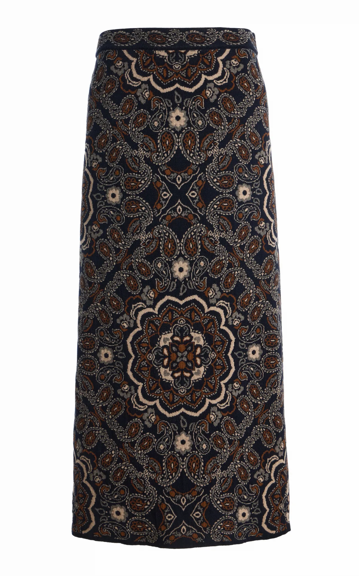 Clara Wool-Cotton Maxi Skirt