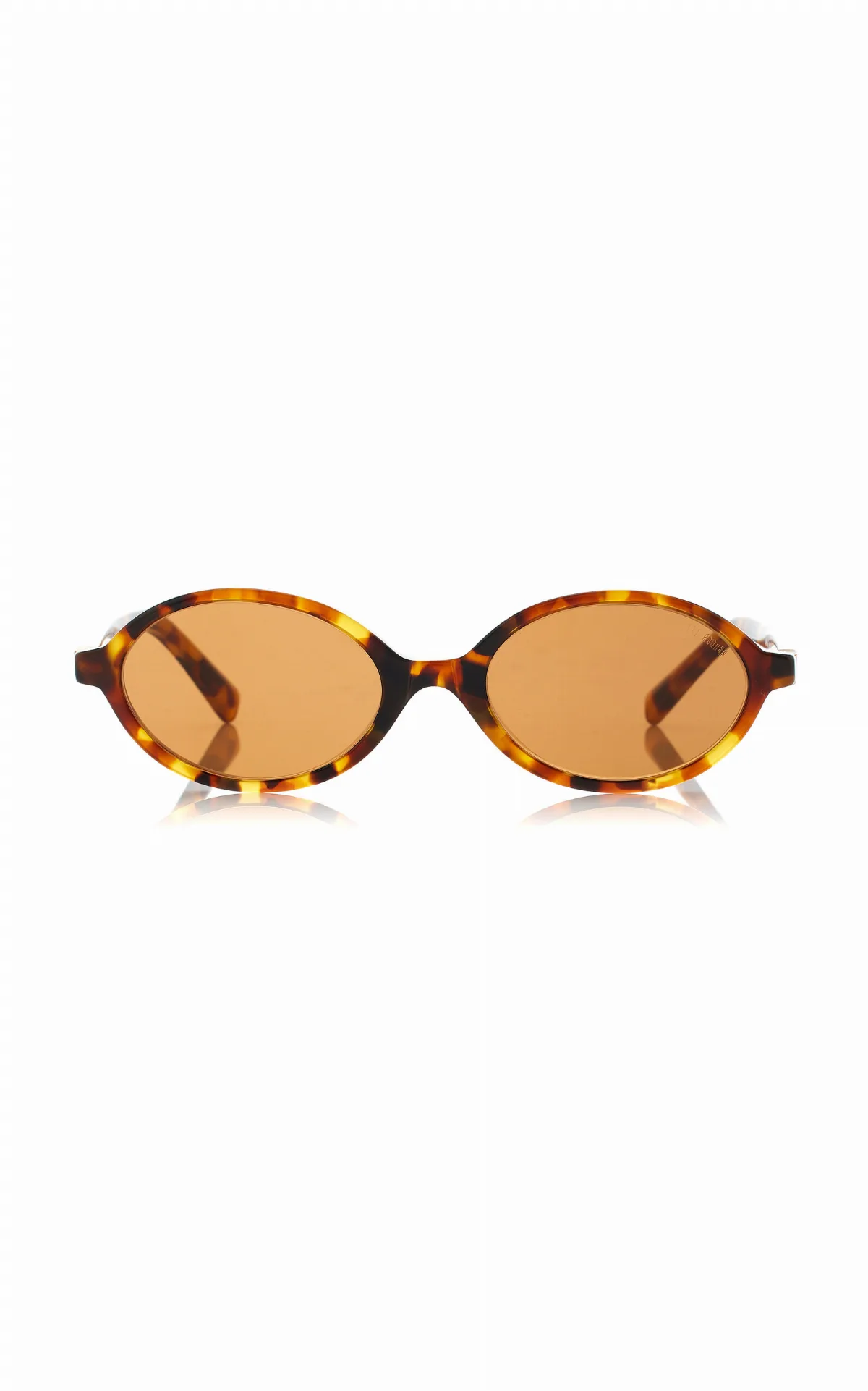 Regard Oval-Frame Acetate Sunglasses by Miu Miu